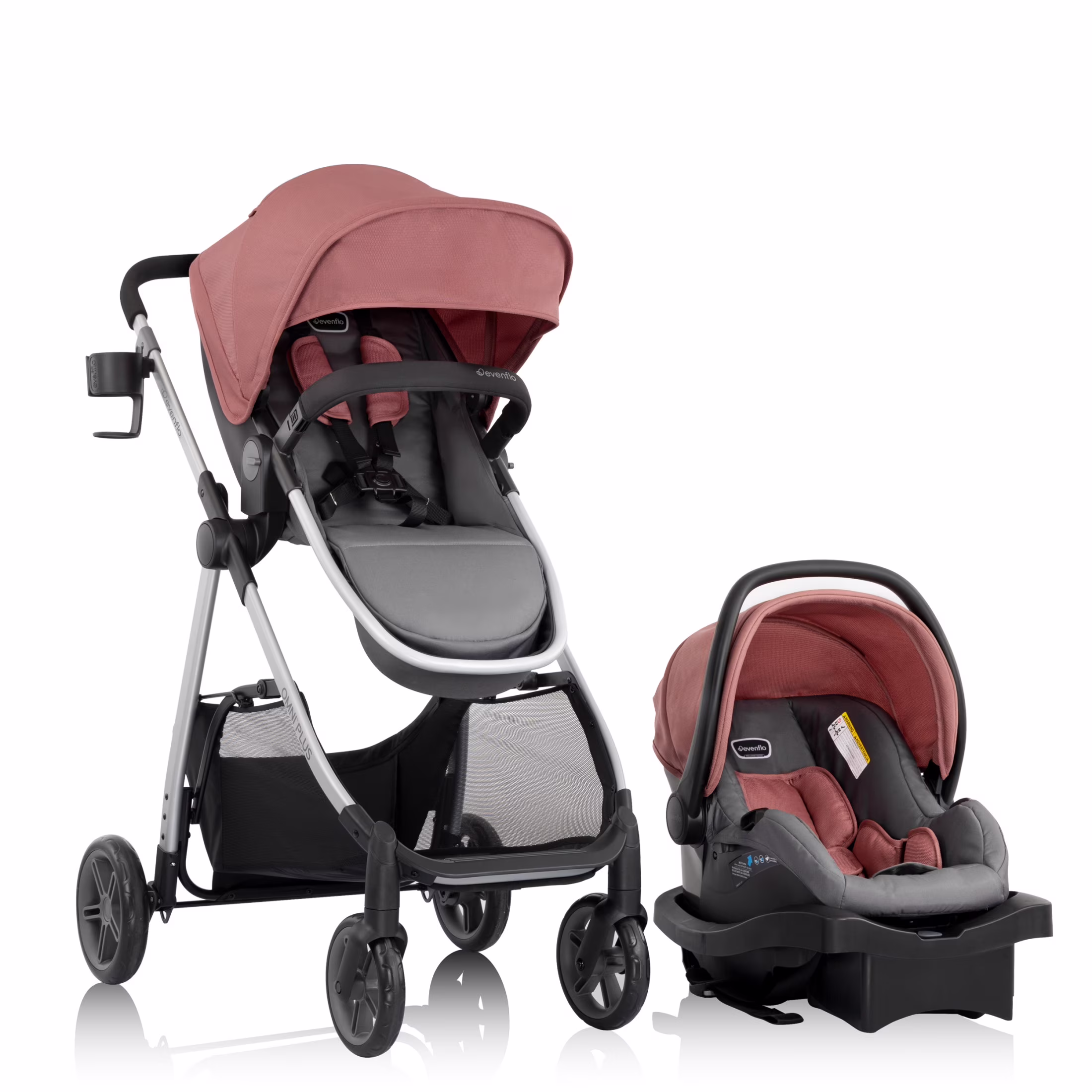 Omni Plus Modular Travel System with LiteMax Sport Infant Car Seat, Mylar Gray, Unisex(Mylar Gray) - Image 9
