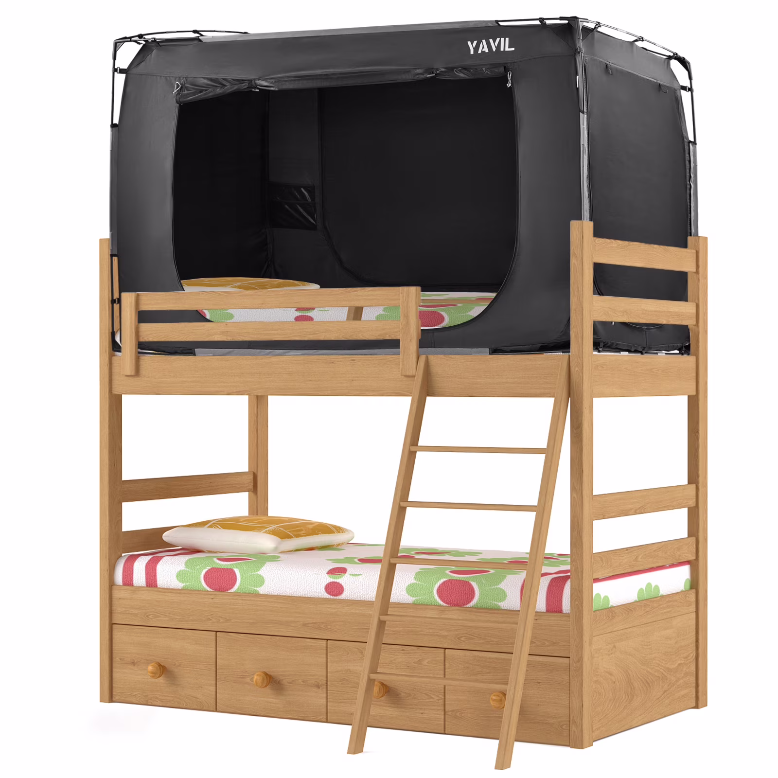 Bed Tent Full Size Portable Pop up Privacy Sleeping 3 Doors Bed Tent Net 75 x 54 x 47in 10lb(Full) Image 9