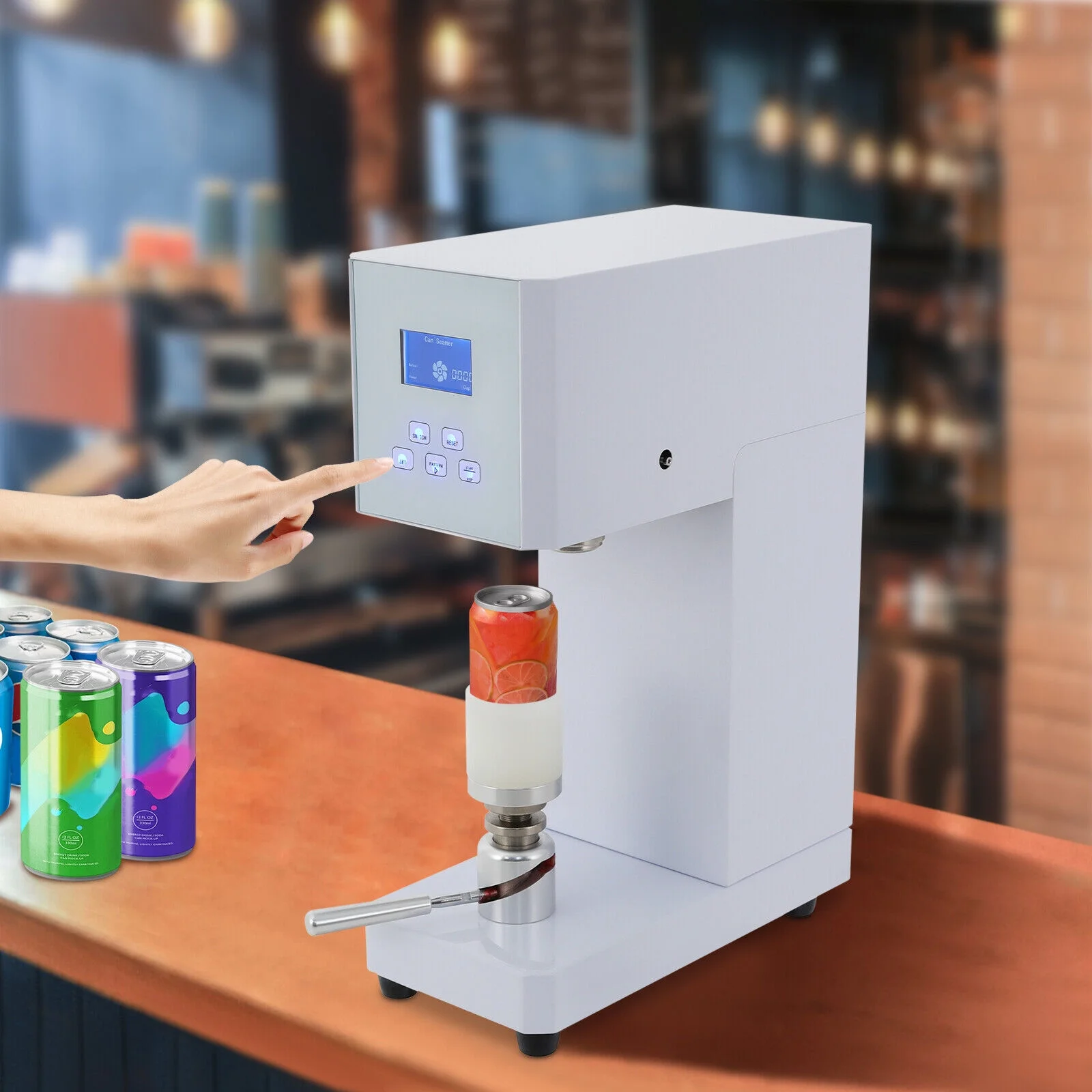 370W Automatic Can Sealing Machine Electric Cup Sealer Machine with Counter 110V - Image 2