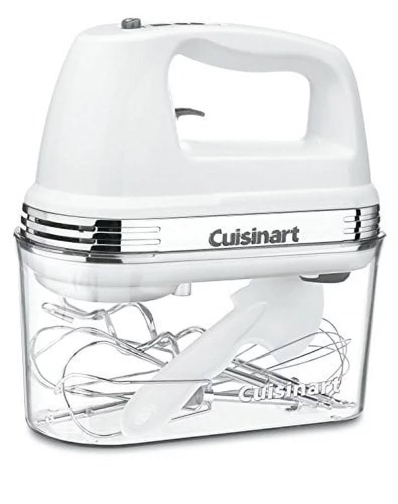 Cuisinart HM-90S Power Advantage Plus 9-Speed Handheld Mixer with Storage Case White