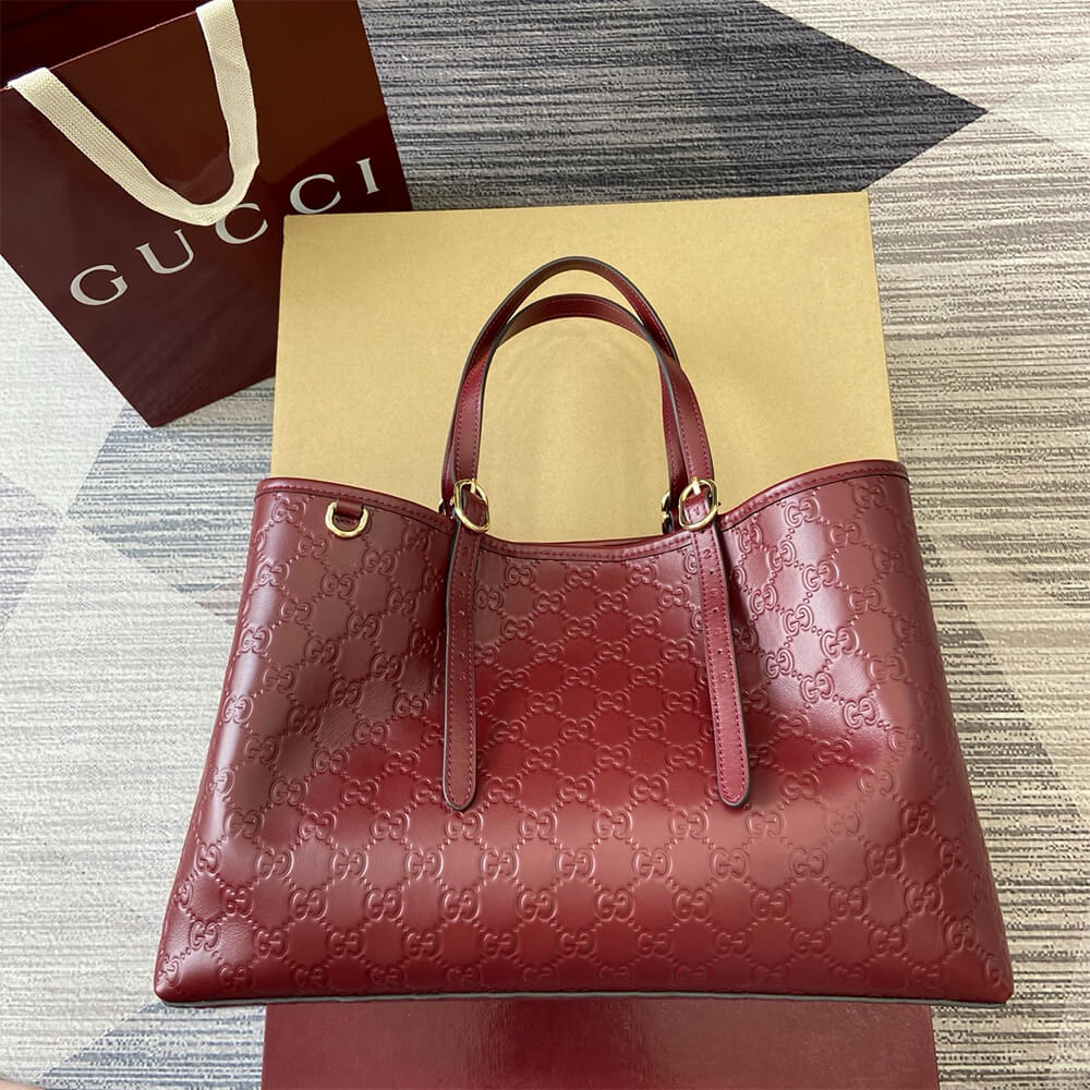 GG Emblem large tote bag