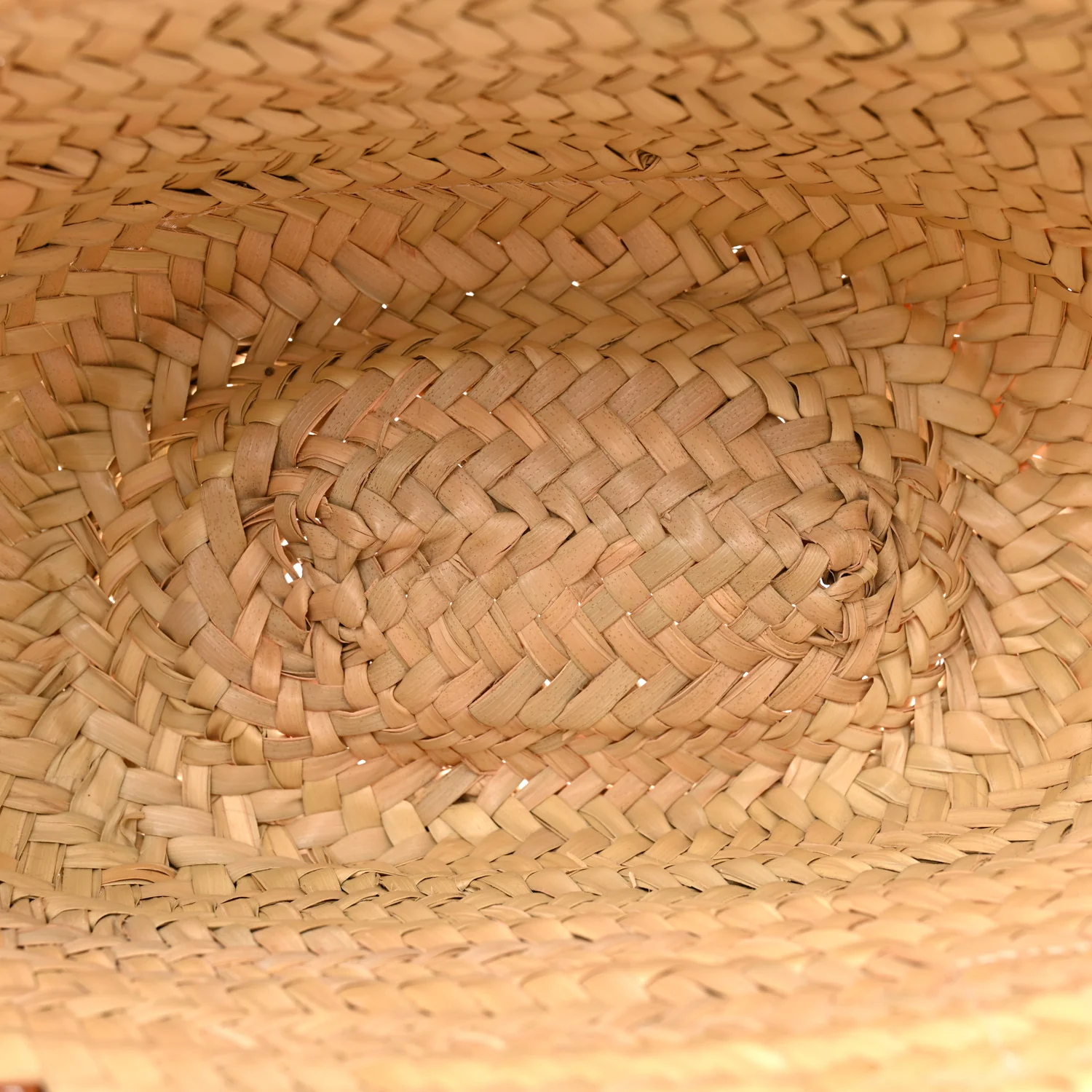 Raffia Small Basket Tote Bag Natural Tan