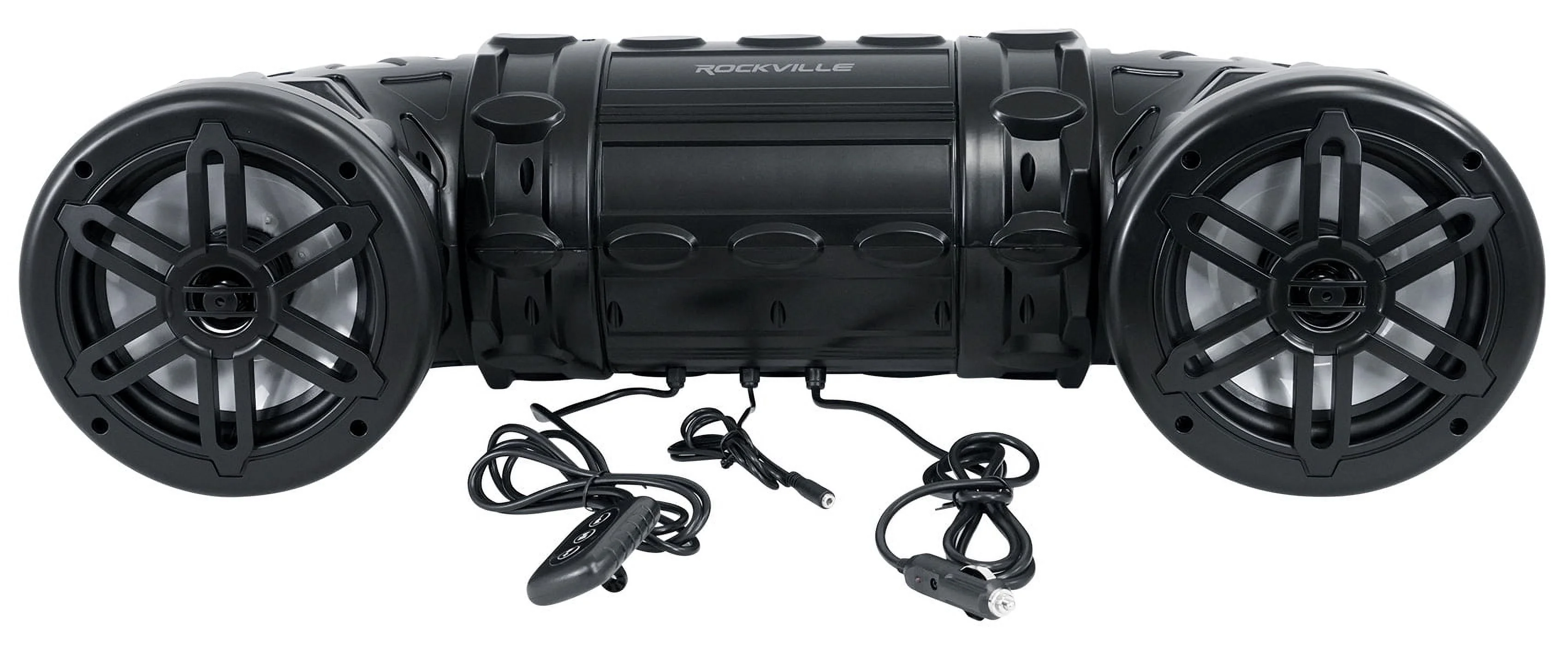 RATV80L V2 Bluetooth Dual 8" Powered 600w ATV/UTV/Marine Speaker w/LED - Image 2