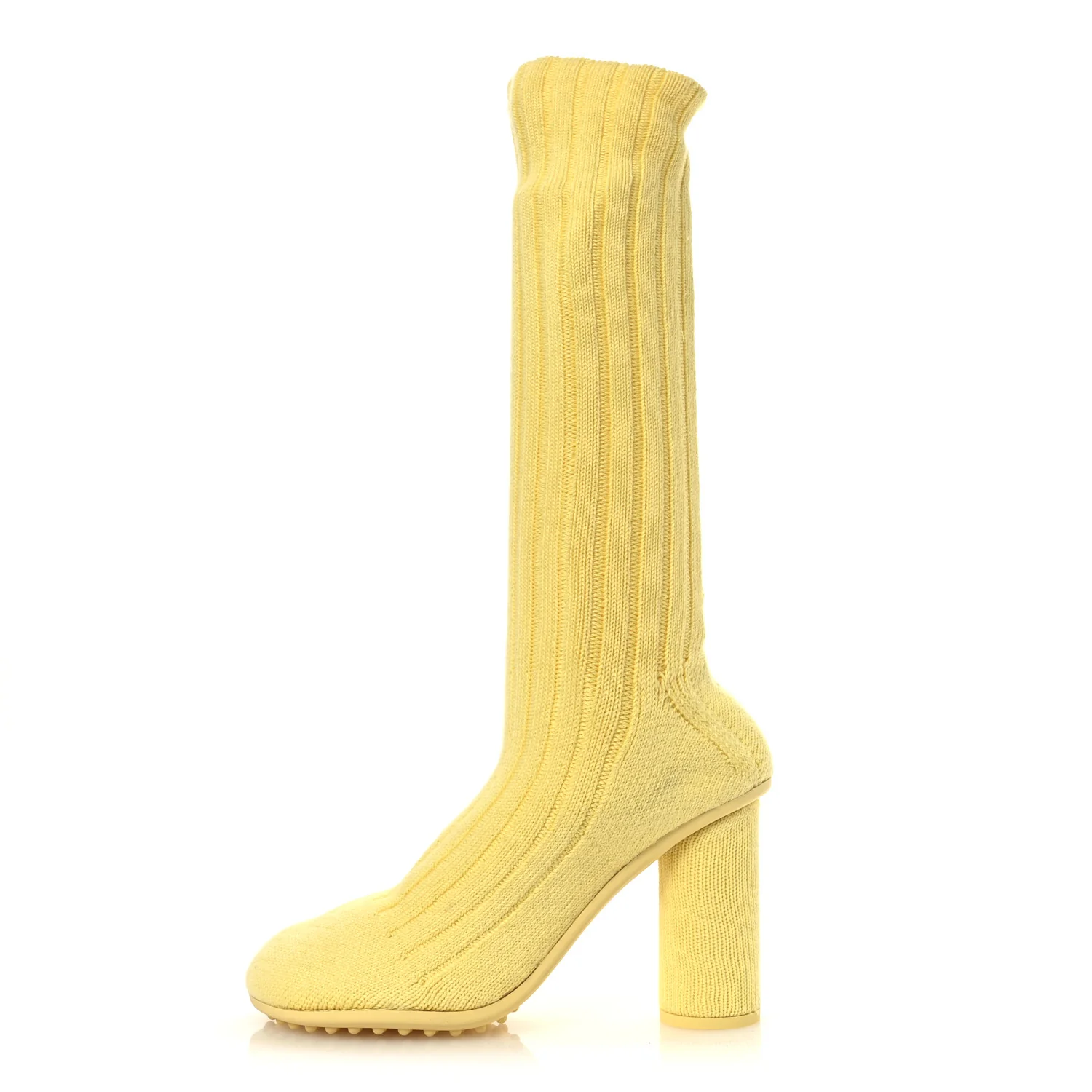 Cotton Knit Atomic Boots 40 Lemonade