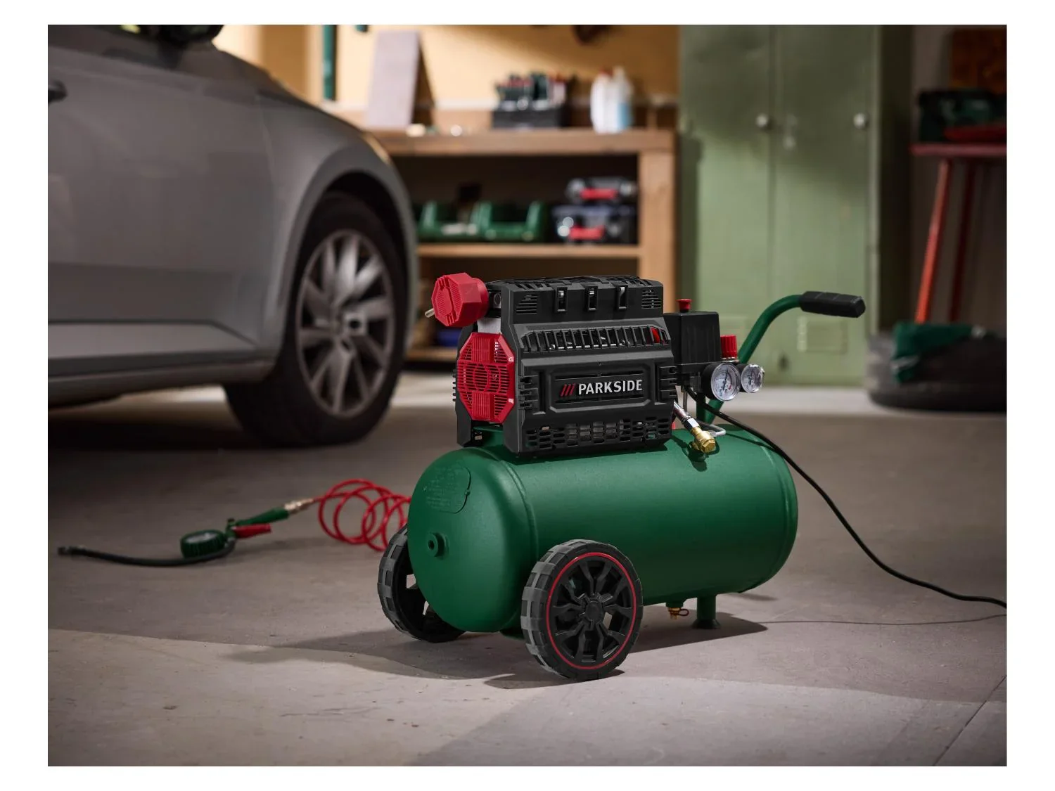 PARKSIDE Compresseur silencieux PSKO 2410 B2, 24 L