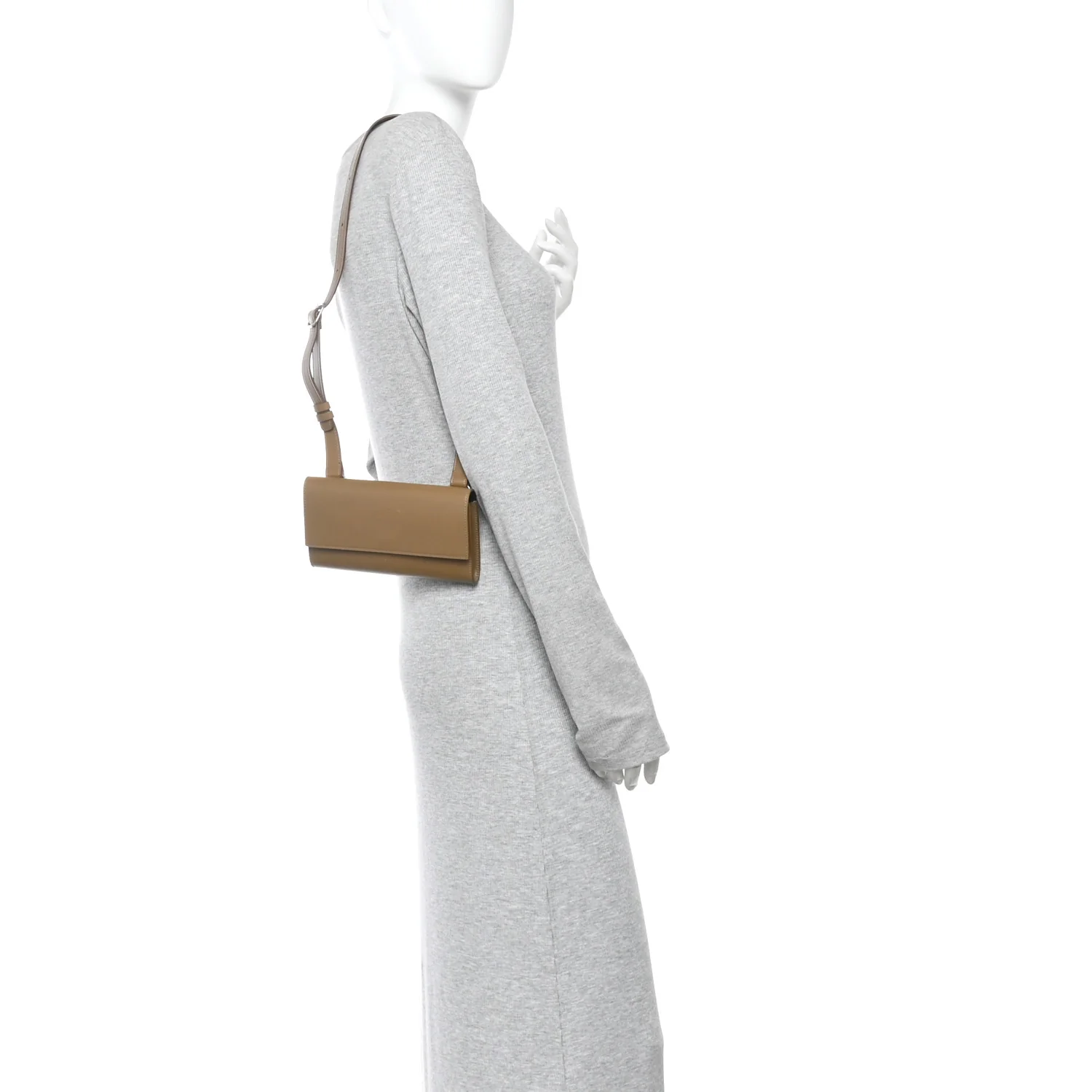 Smooth Calfskin Belt Flap Bag Incense