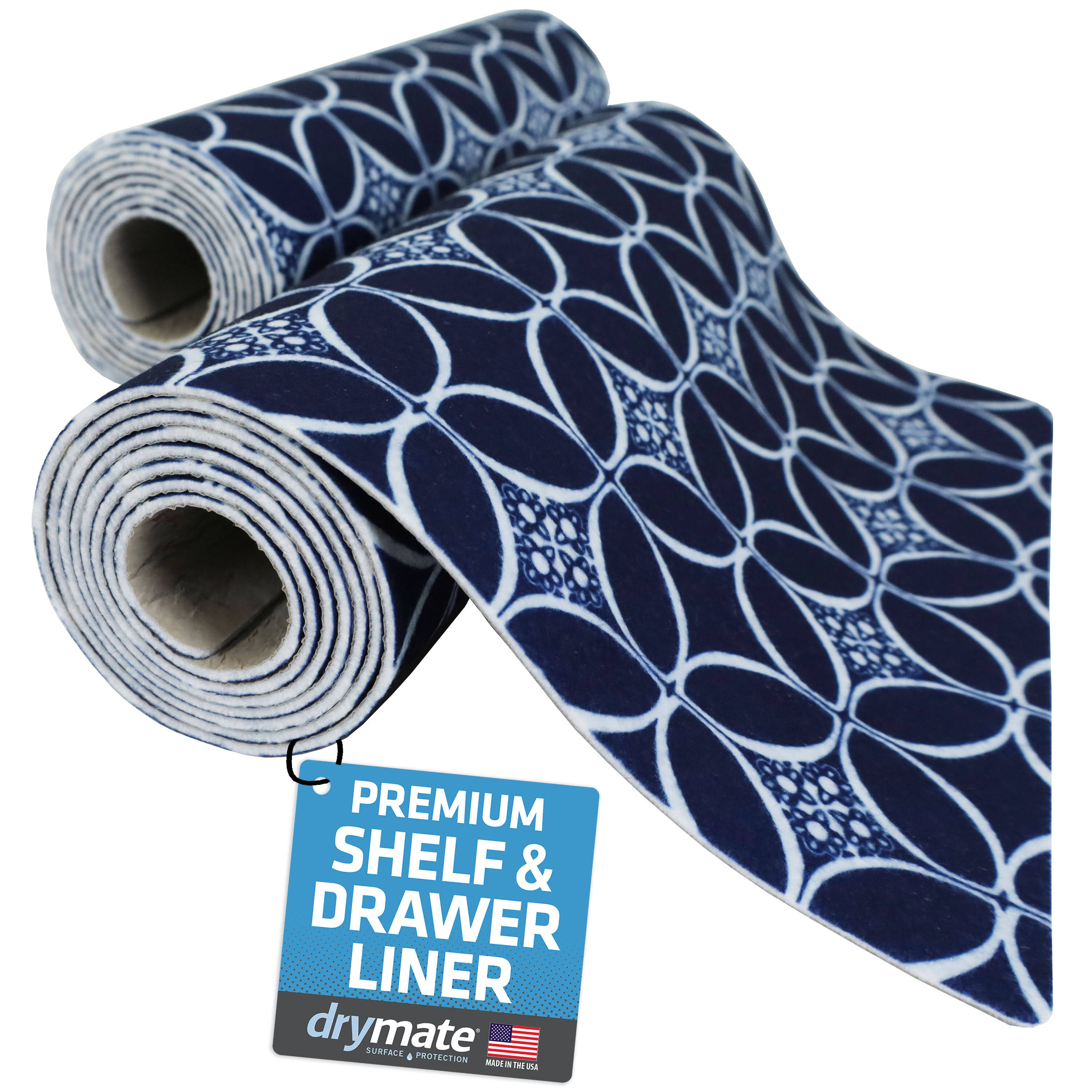 Drymate Premium Luxury Shelf & Drawer Liner, Thick Cushioned Fabric, Non-Adhesive, Absorbent, Waterproof, Slip-Resistant, Liners for Kitchen