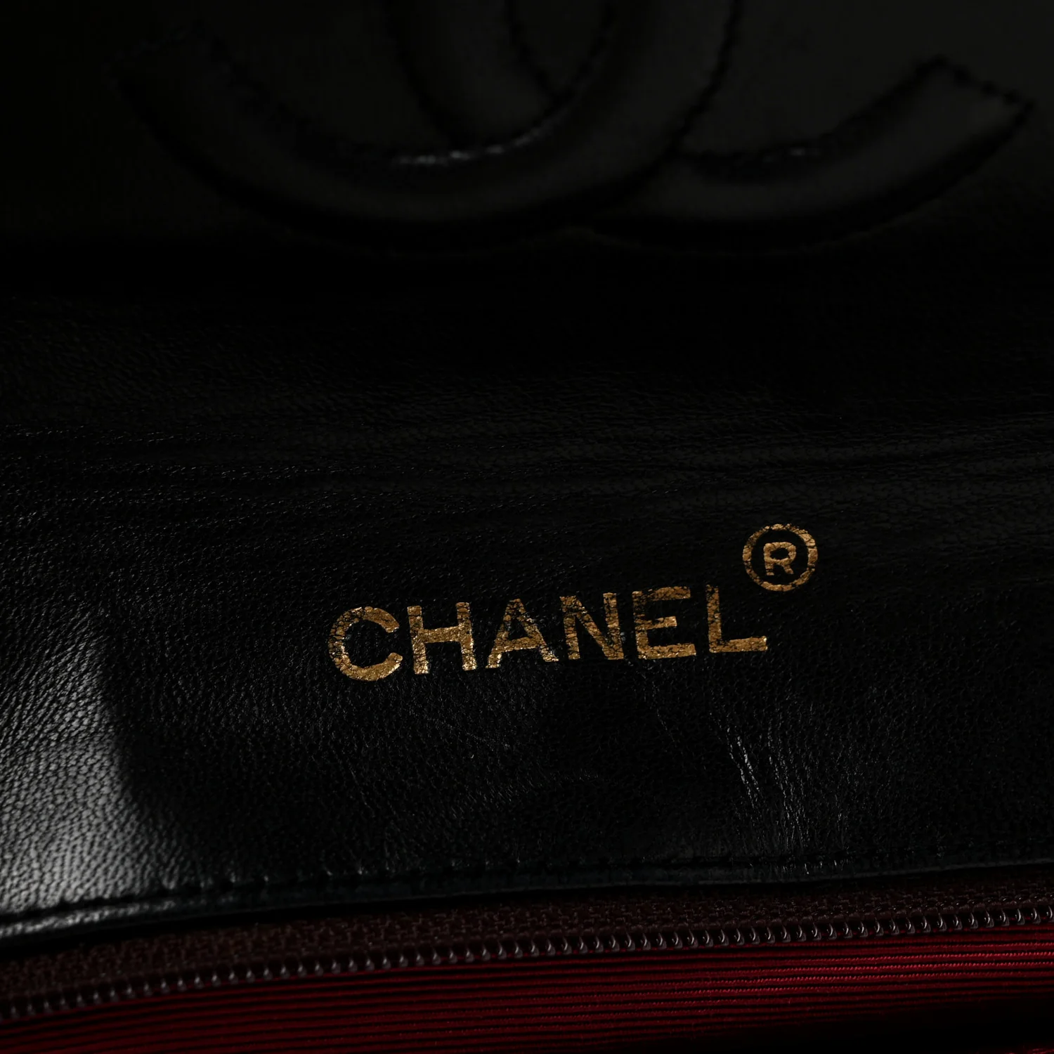 Lambskin Quilted Envelope Flap Black