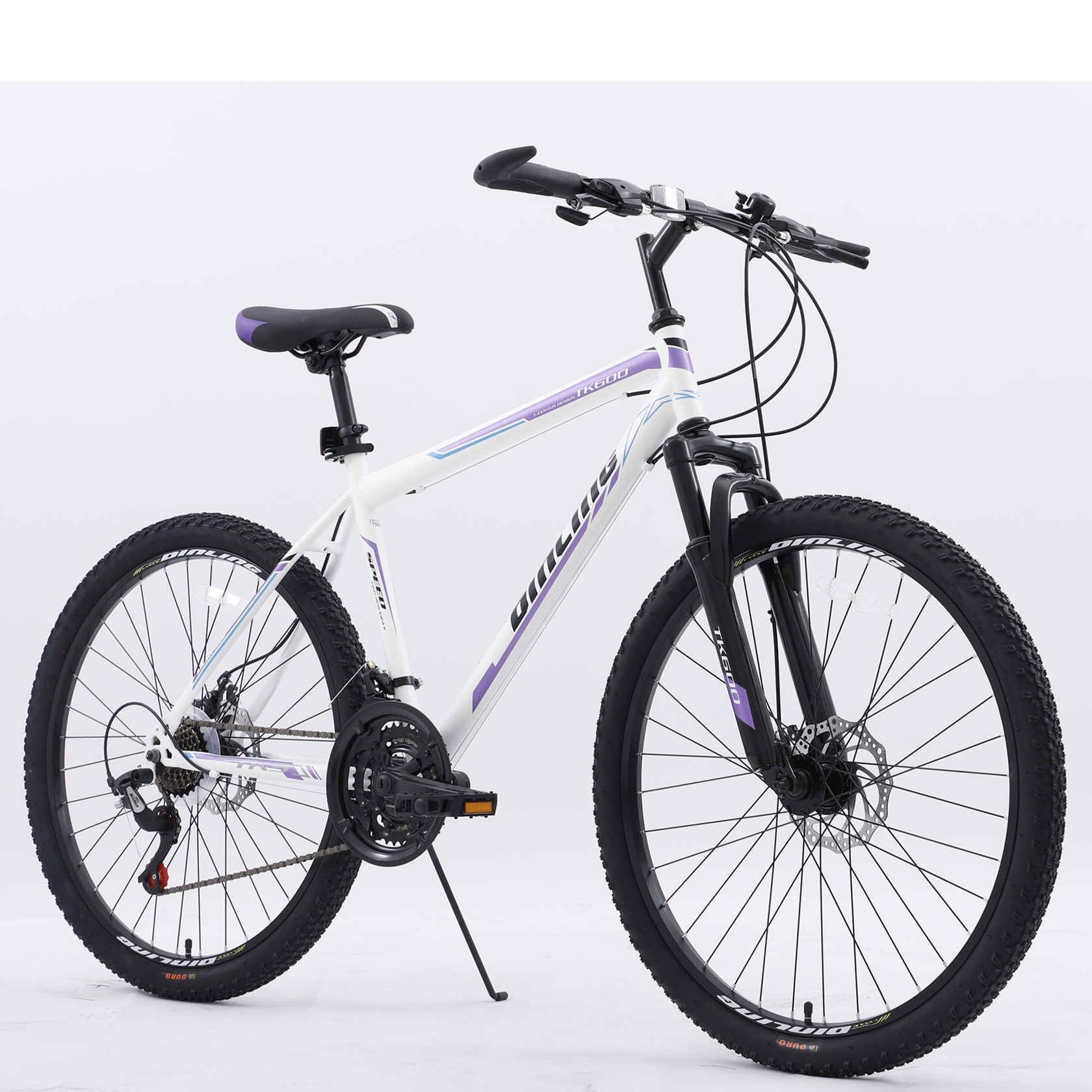 YAPENG Adults Hybrid Bikes, Shimano 21 Speeds Mountain Bike, 26 in Wheel Purple