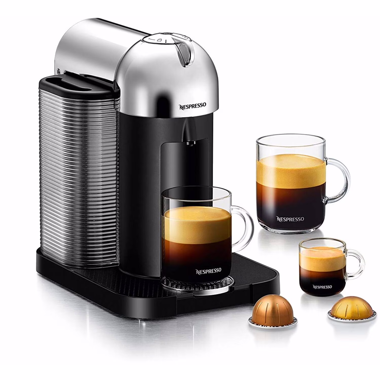 Breville Nespresso Vertuo Coffee & Espresso Single - Serve Machine in Matte Black