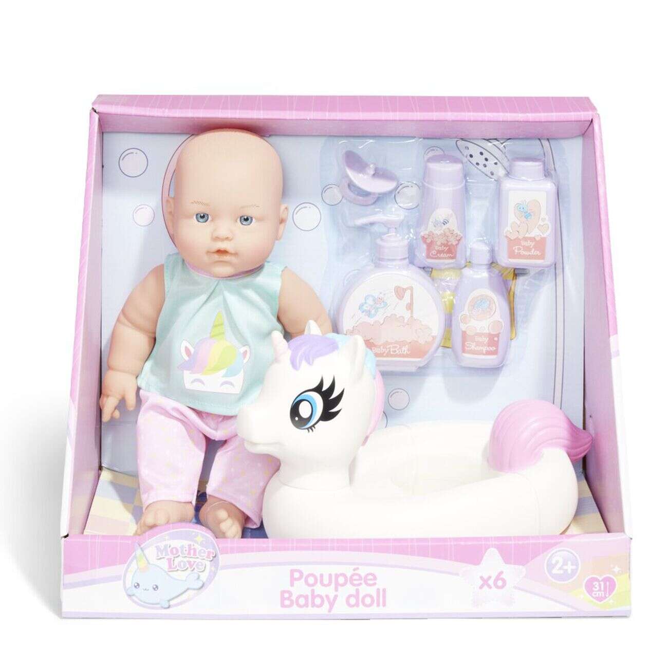 Poupon baigneur 6 accessoires