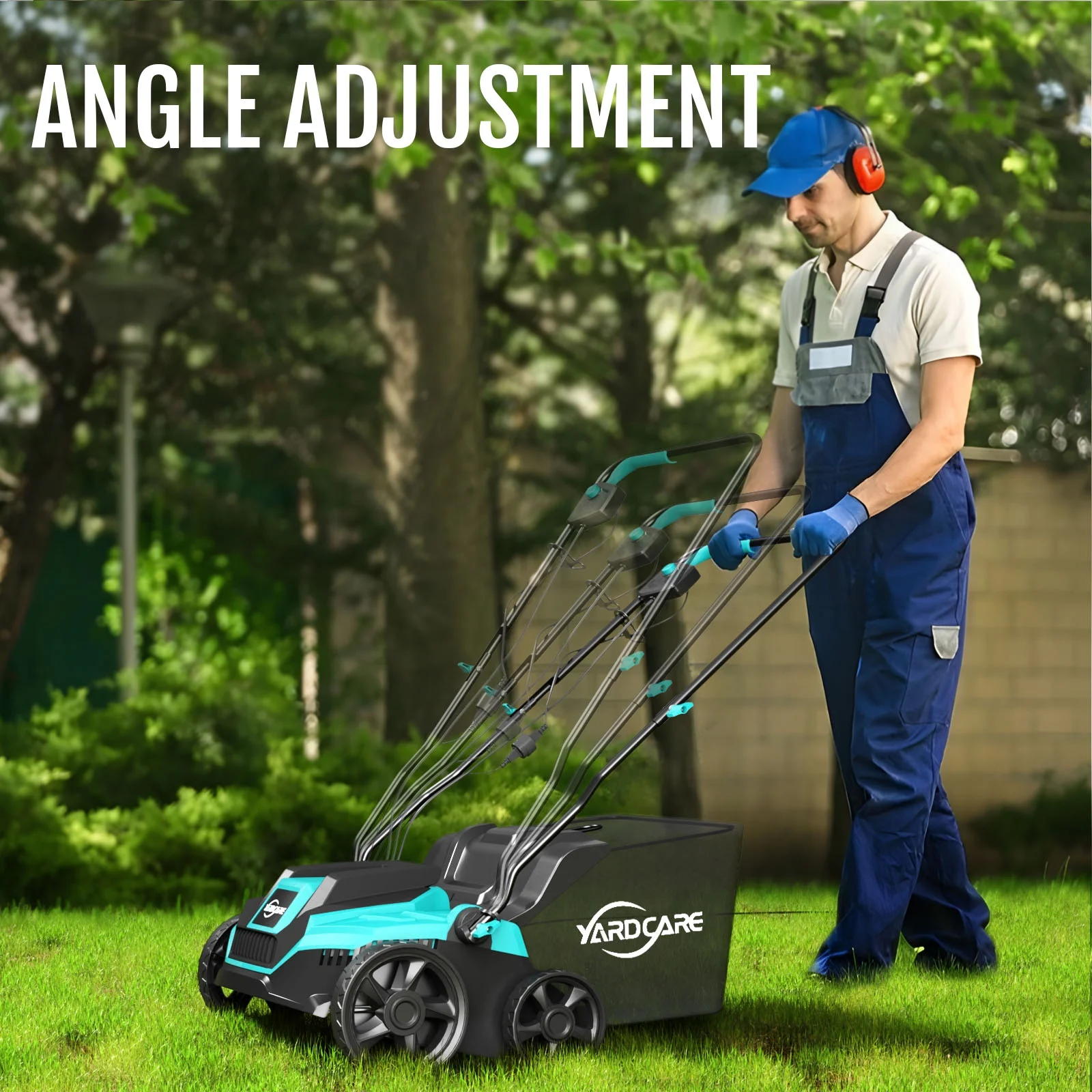 2-in-1 Scarifier and Dethatcher �C Deep Soil Revitalization with High-Torque Motor, Adjustable Depth Control, Dual Safety Switch Removable 10.5-Gallon Thatch Bag - Image 10