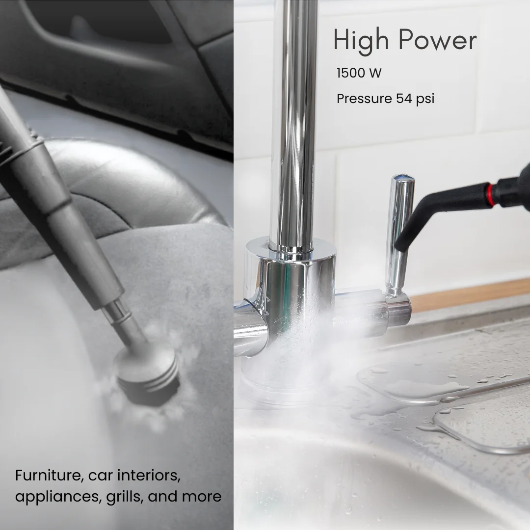 Dynamo Multi-Tool Steam Cleaner, Multipurpose with Attachments, For Floors, Carpets, Bathrooms, Kitchens, Windows, and More, Chemical-Free Cleaning, Portable, 1500 W - Image 5