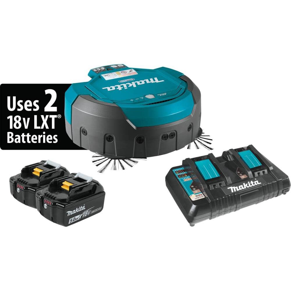Kit aspirateur robot Makita 18V X2 LXT 36V