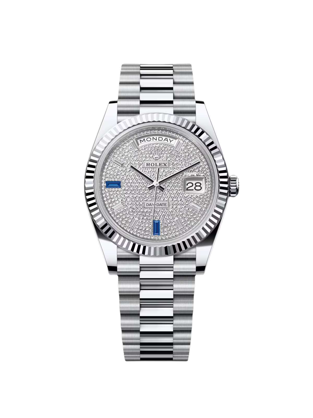 [Super Clone]RLX  Day-Date 228236-0009 Diamonds & Sapphires Dial