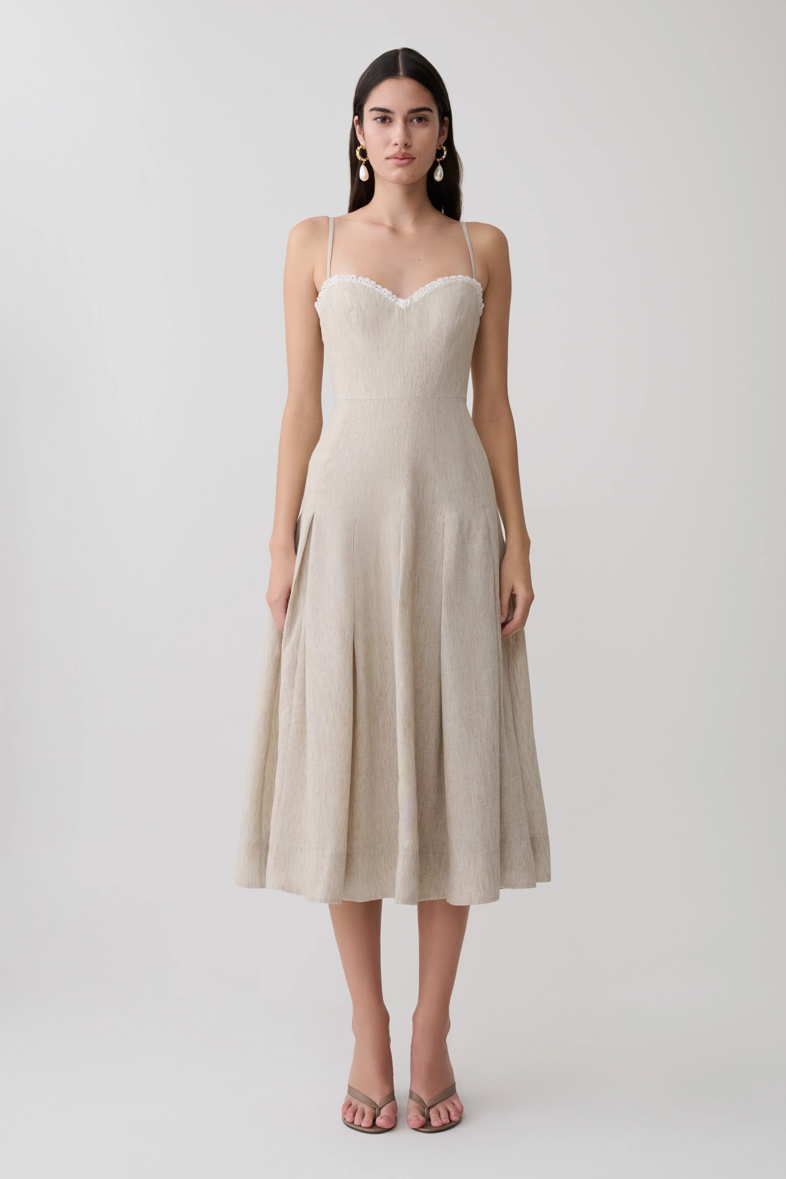 Taylor Midi Dress - Natural