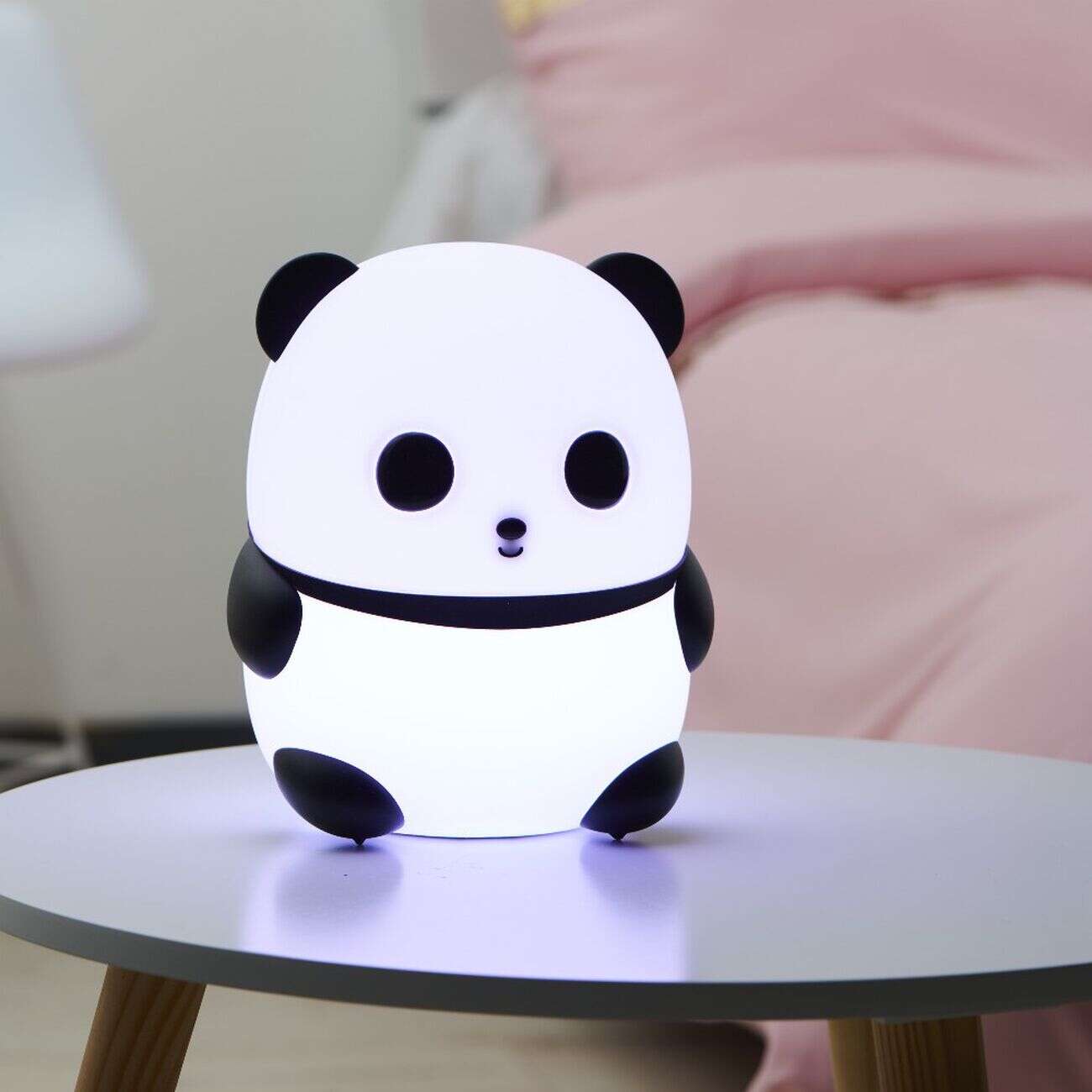 Lampe forme Panda à LED fixes et changeantes