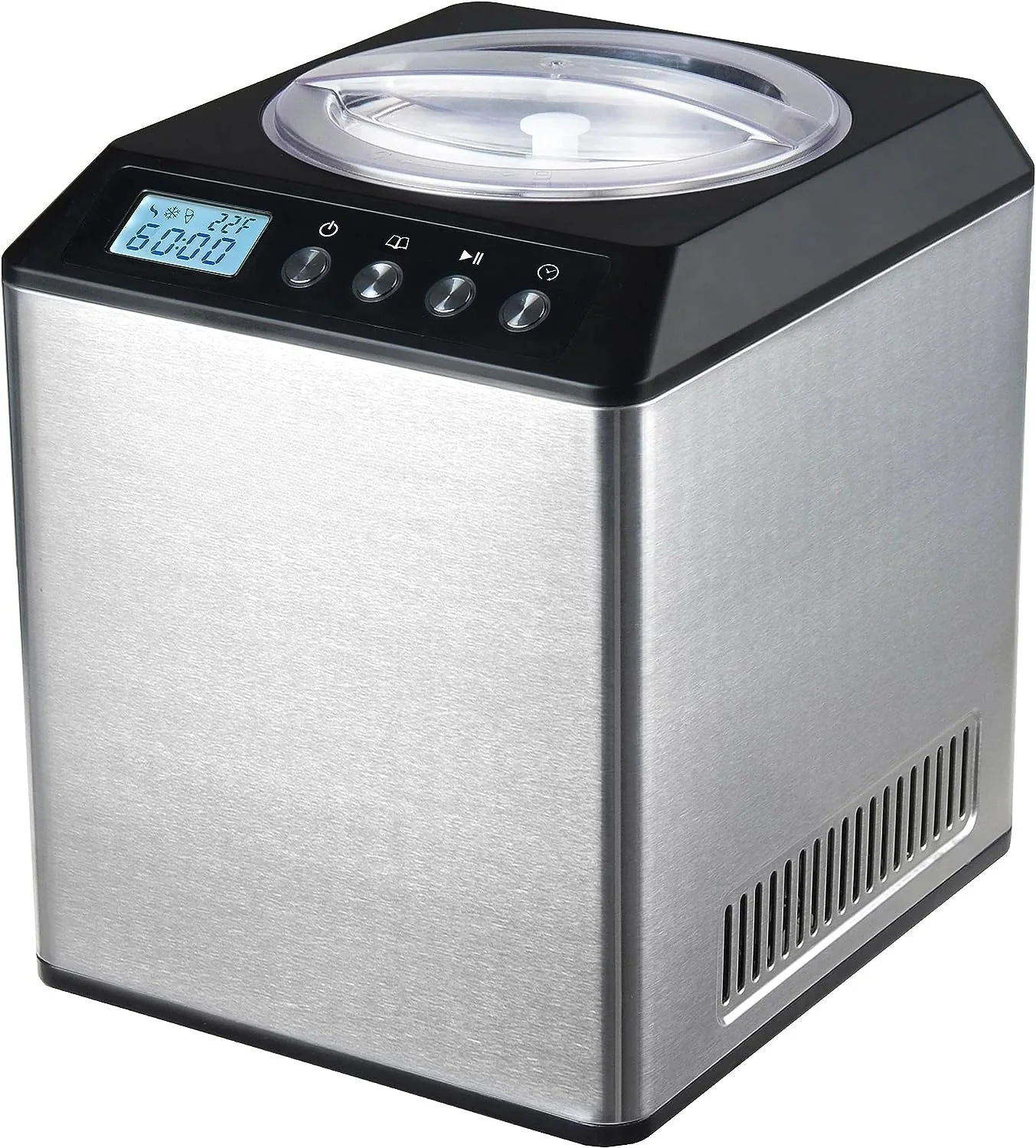 Upright Automatic Ice Cream Maker with Built-in Compressor