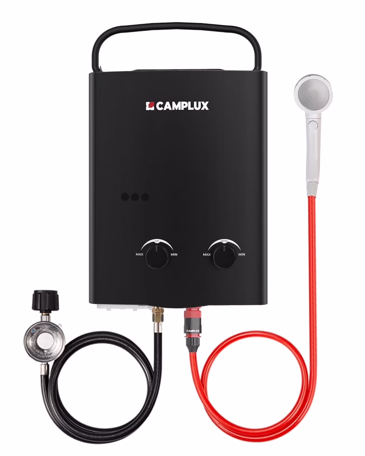 Portable 1.32 GPM 34,000 BTU Propane Tankless Water Heater for Outdoor(White) - Image 3