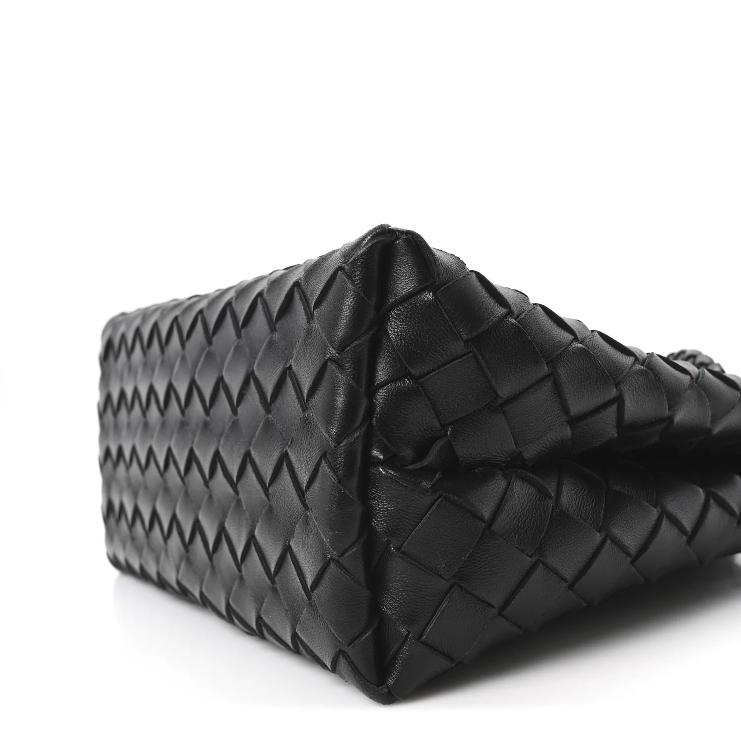 Nappa Intrecciato Small Andiamo Shoulder Bag Black