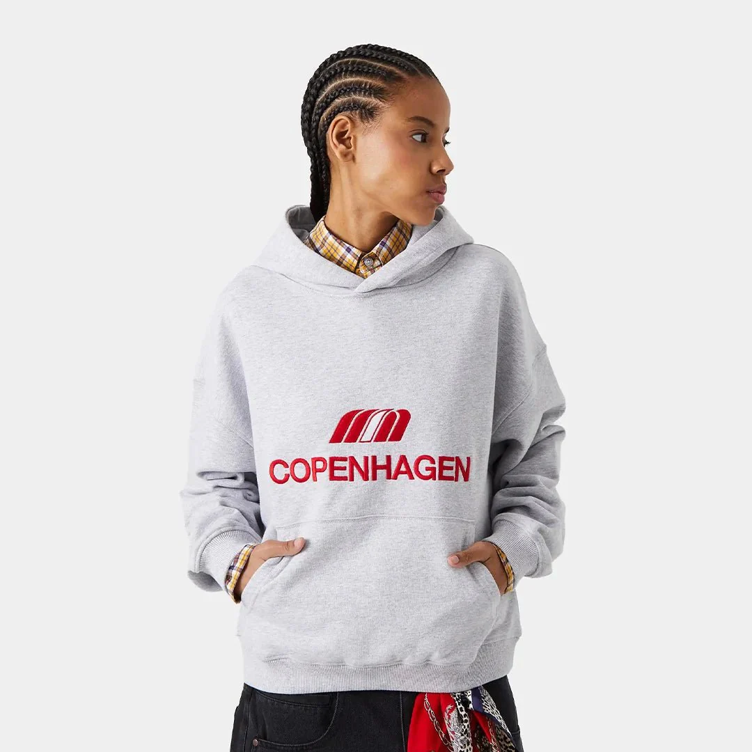Flag CPH Heather Grey Oversized Hoodie