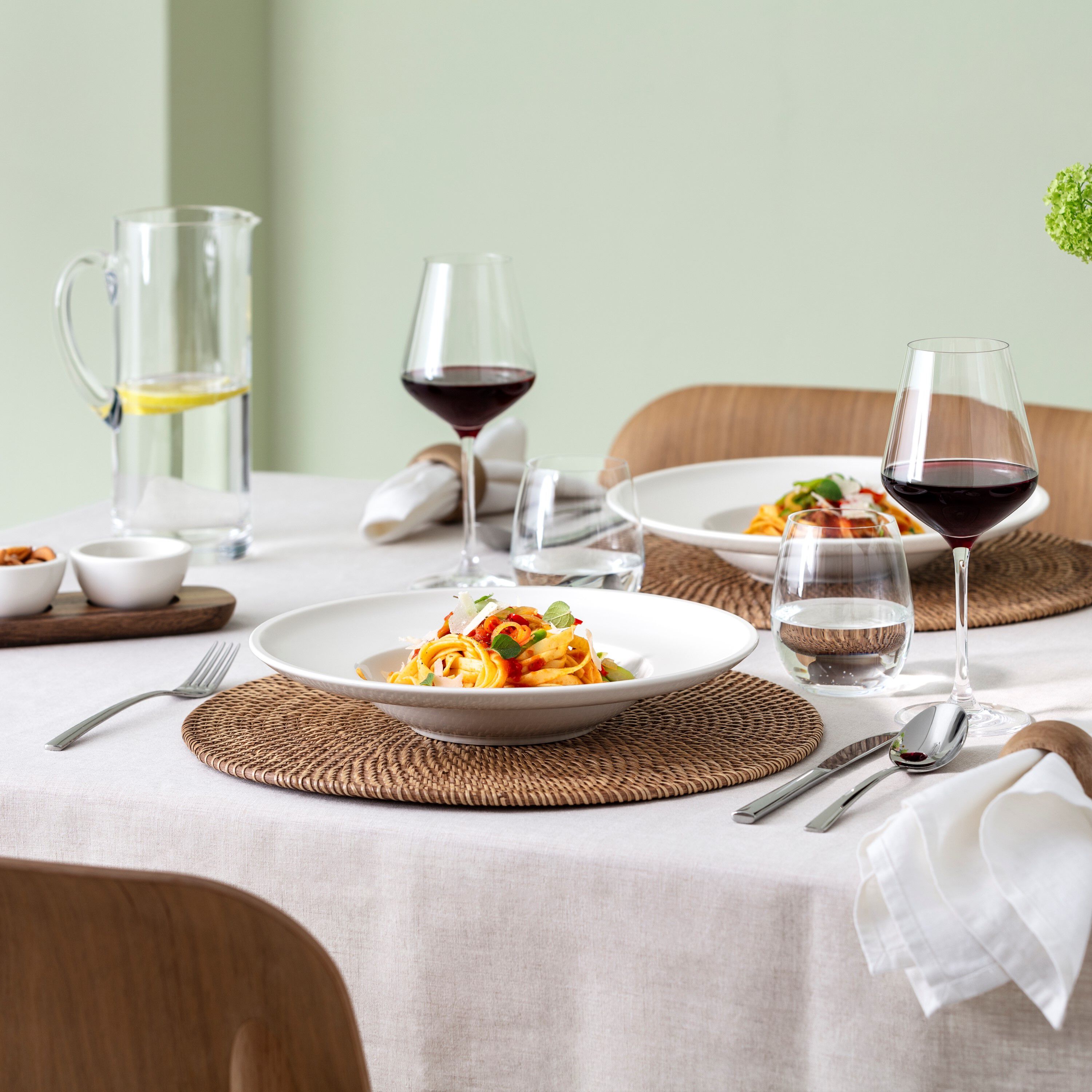 Artesano Pasta bowl - White, 12'', Premium Porcelain