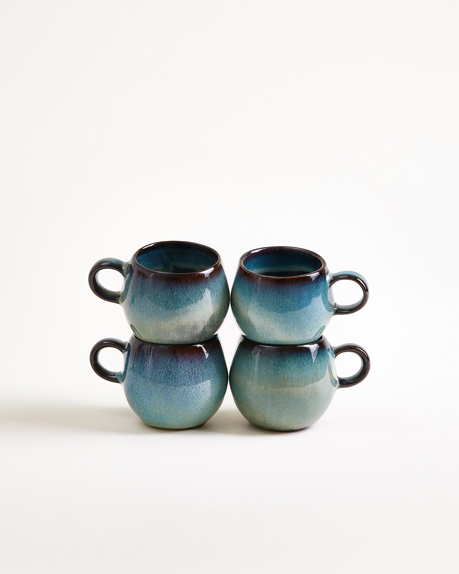 MADEIRA - ESPRESSO MUG GREEN-BLUE SET OF 4
