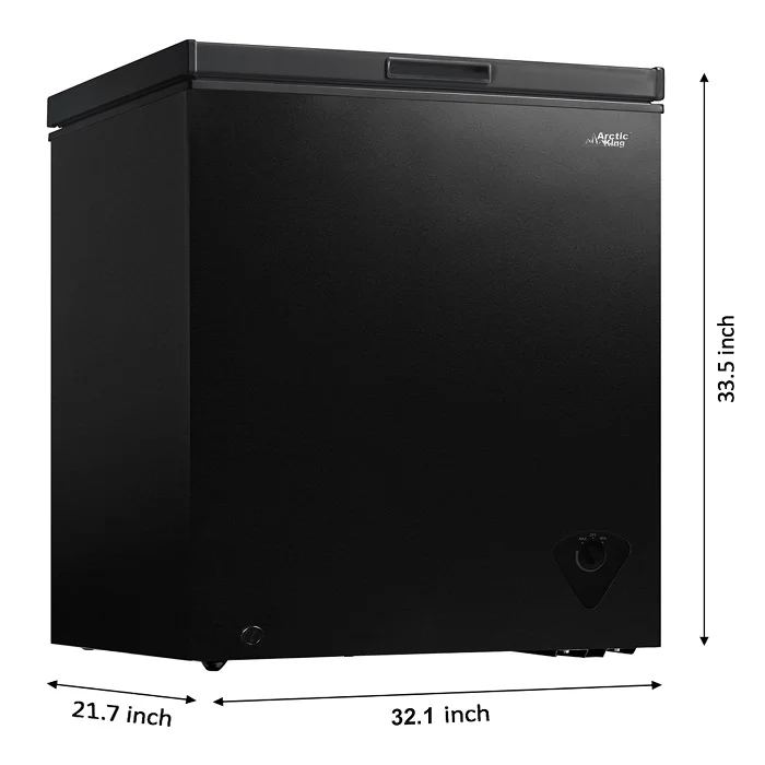 Arctic King 7 cu ft Chest Freezer, Black