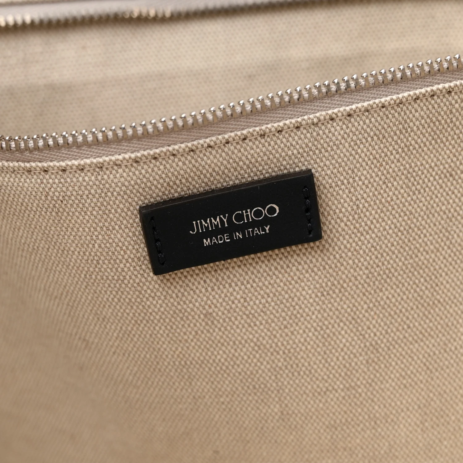 Canvas Embroidered Logo Tote Denim Milk