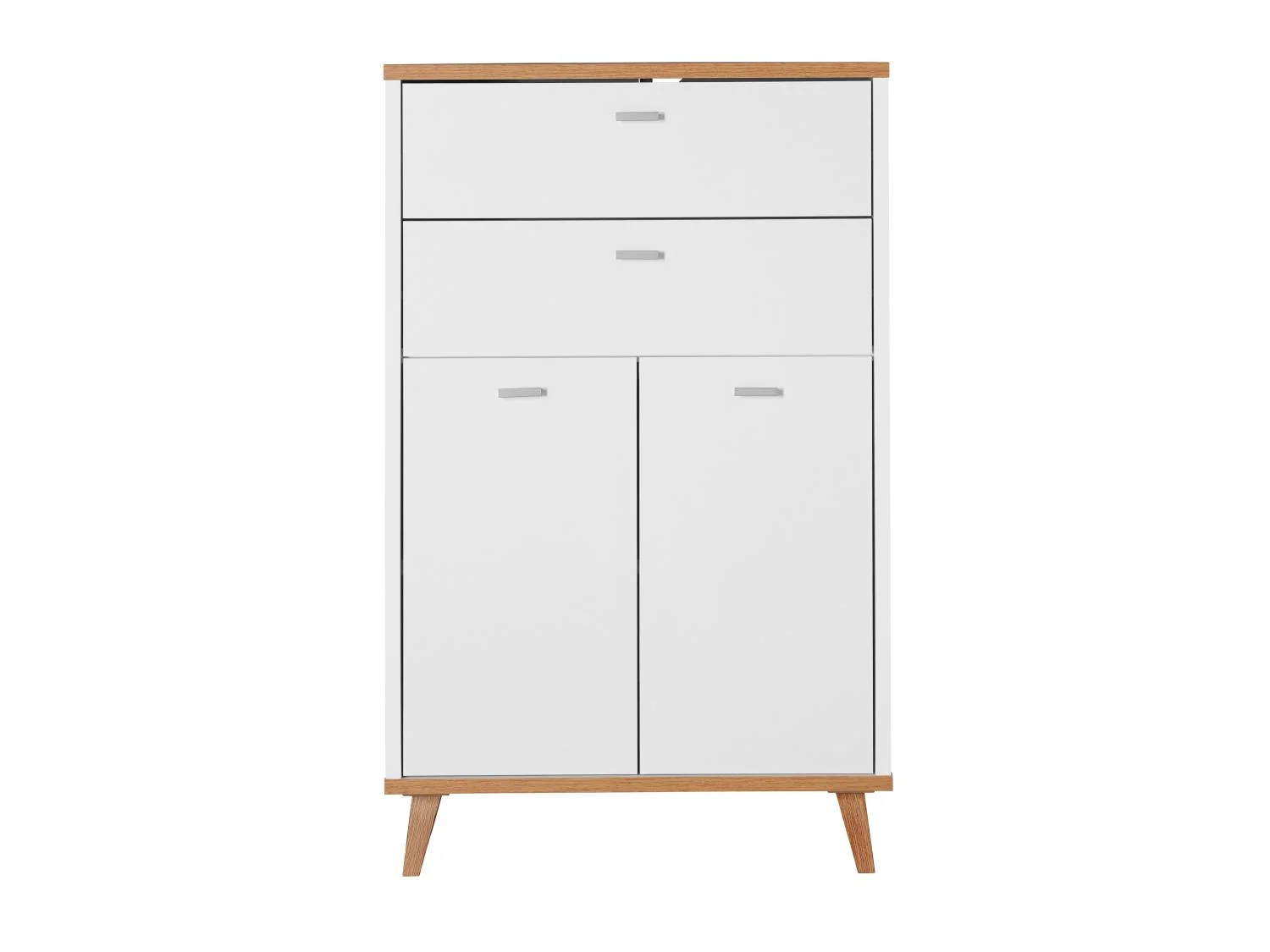 LIVARNO Meuble de salle de bains Corfu, 60 x 96 x 28 cm, blanc/imitation chne