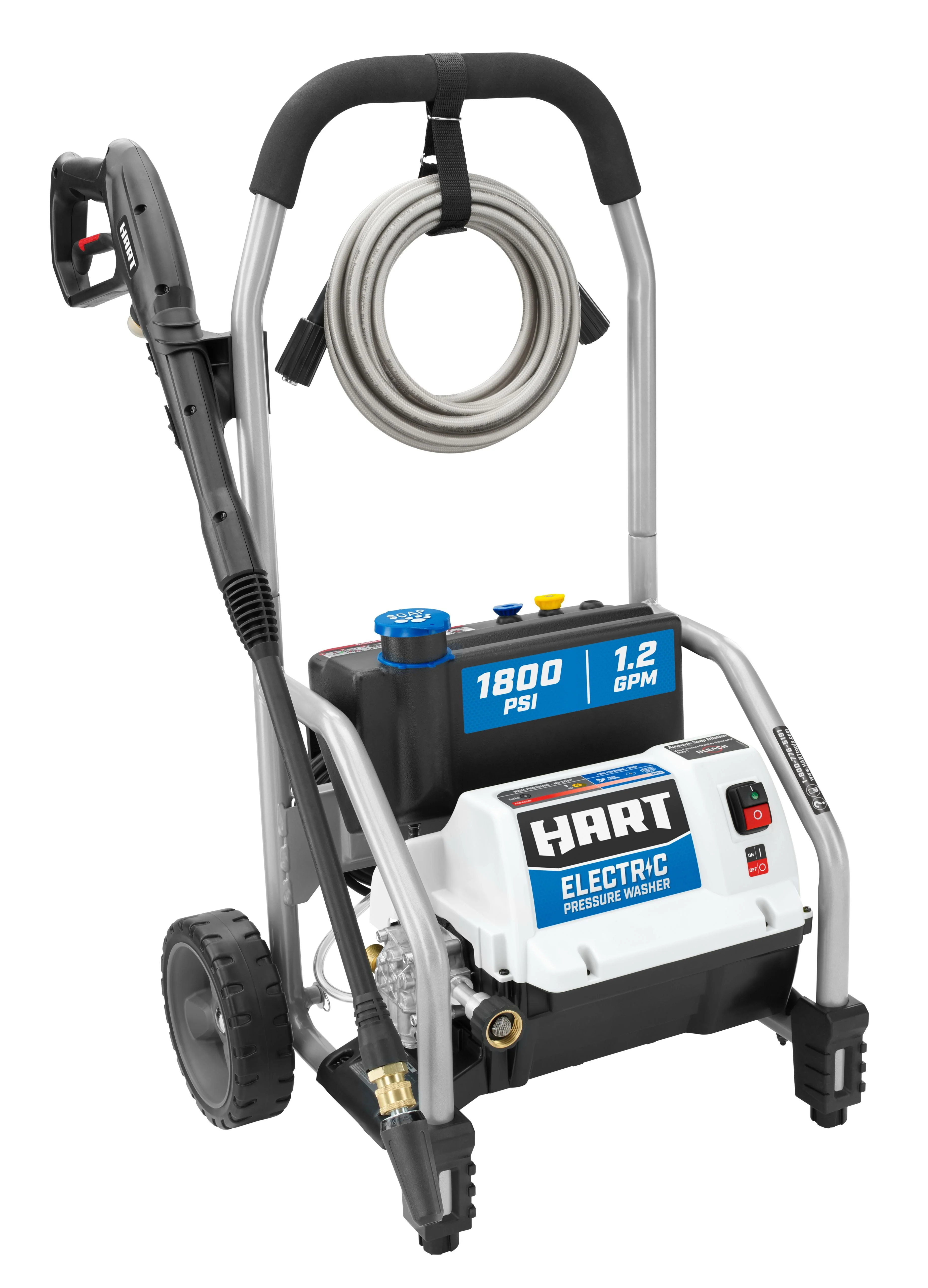 1800 PSI 1 2 GPM Electric Pressure Washer with Bonus 11" Surface Cleaner Image 2