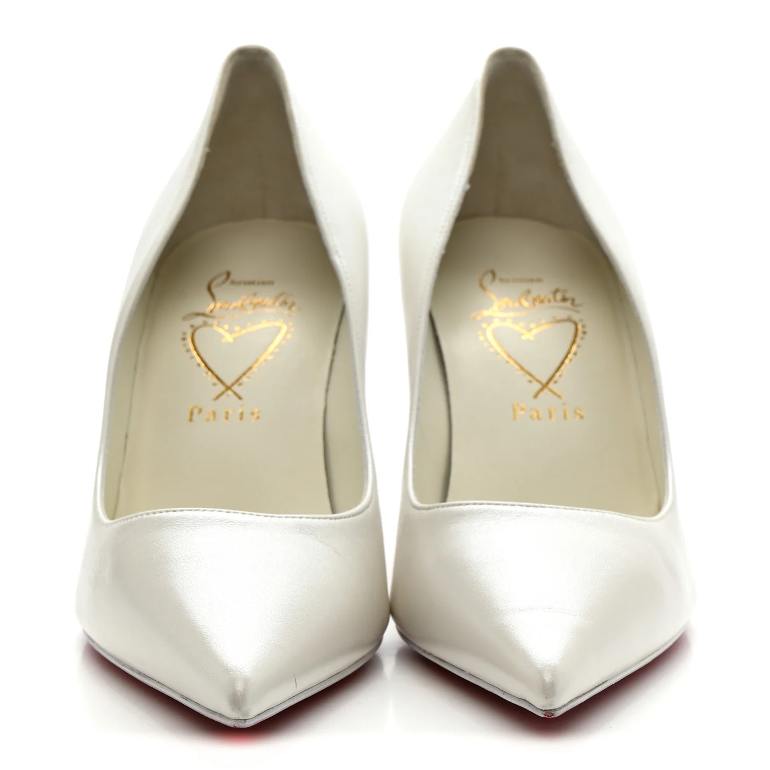 Pearlescent Nappa Miss Z 80 Pumps 38 Bianco