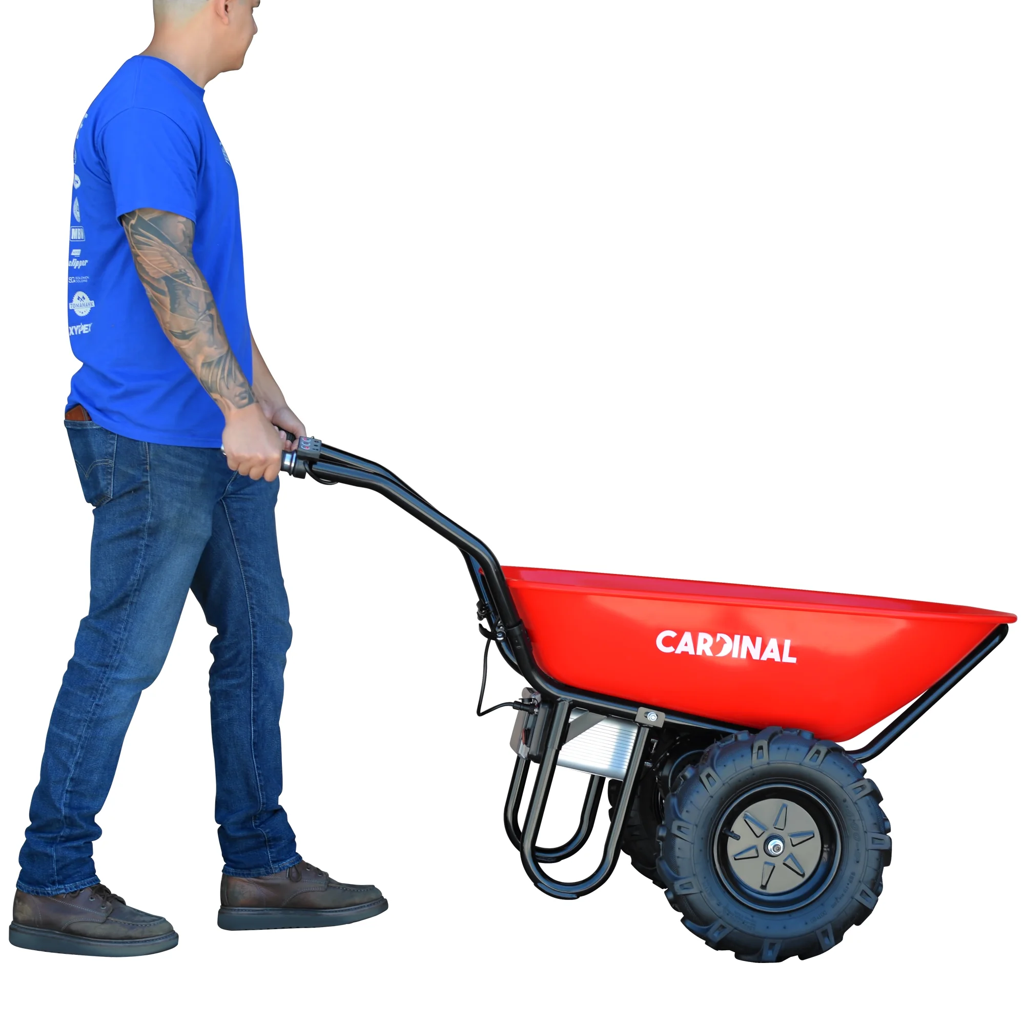 Electric Utility Cart 40V Battery-Powered Wheelbarrow 570-lb. Bucket Capacity - Image 6
