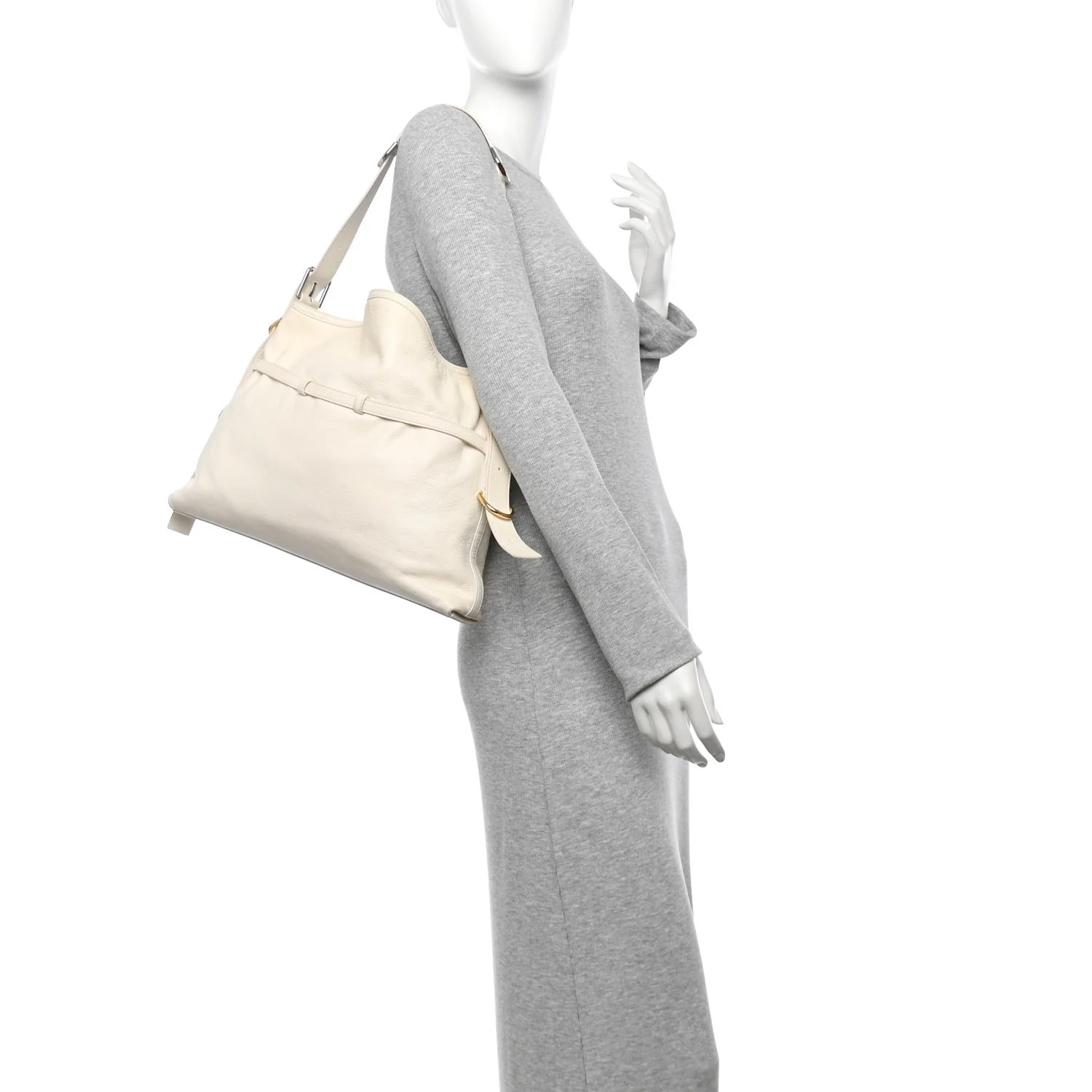 Calfskin Medium Voyou Bag Ivory