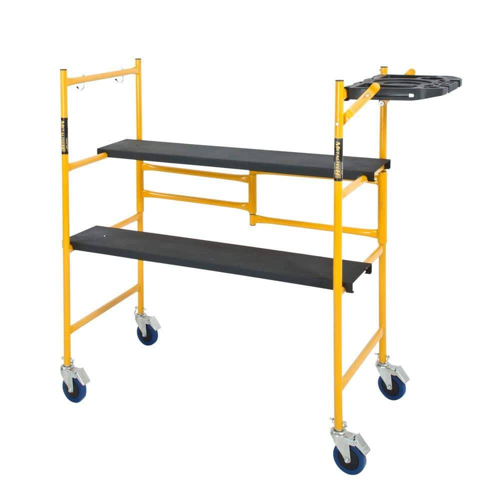 Metaltech Imcnat 4 x 2 ft. Mini Rolling Scaffold 500 lb. Load Capacity-Instock