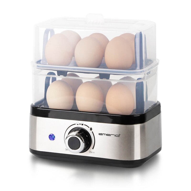 Eggkoker 12 egg 400W rustfritt stål