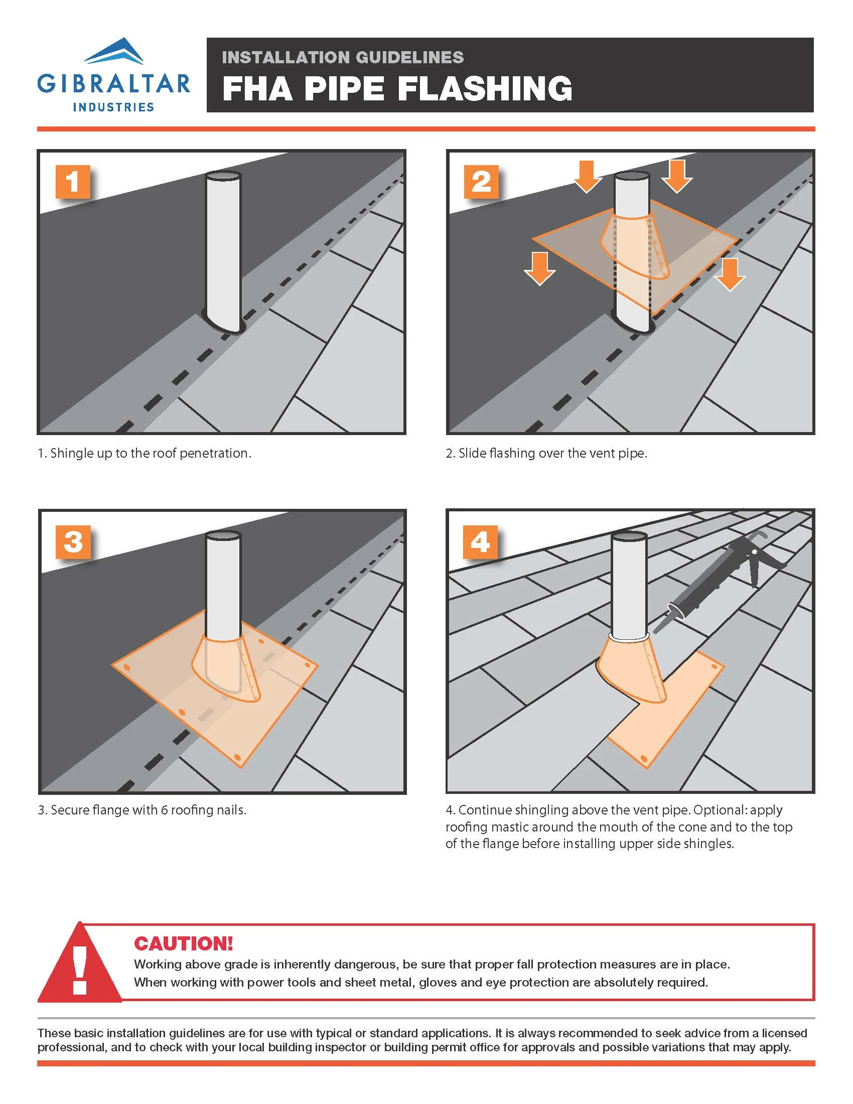 Galvanized Plumber’s Roof Pipe Flashing, 1-1/2 in (Mill Finish)