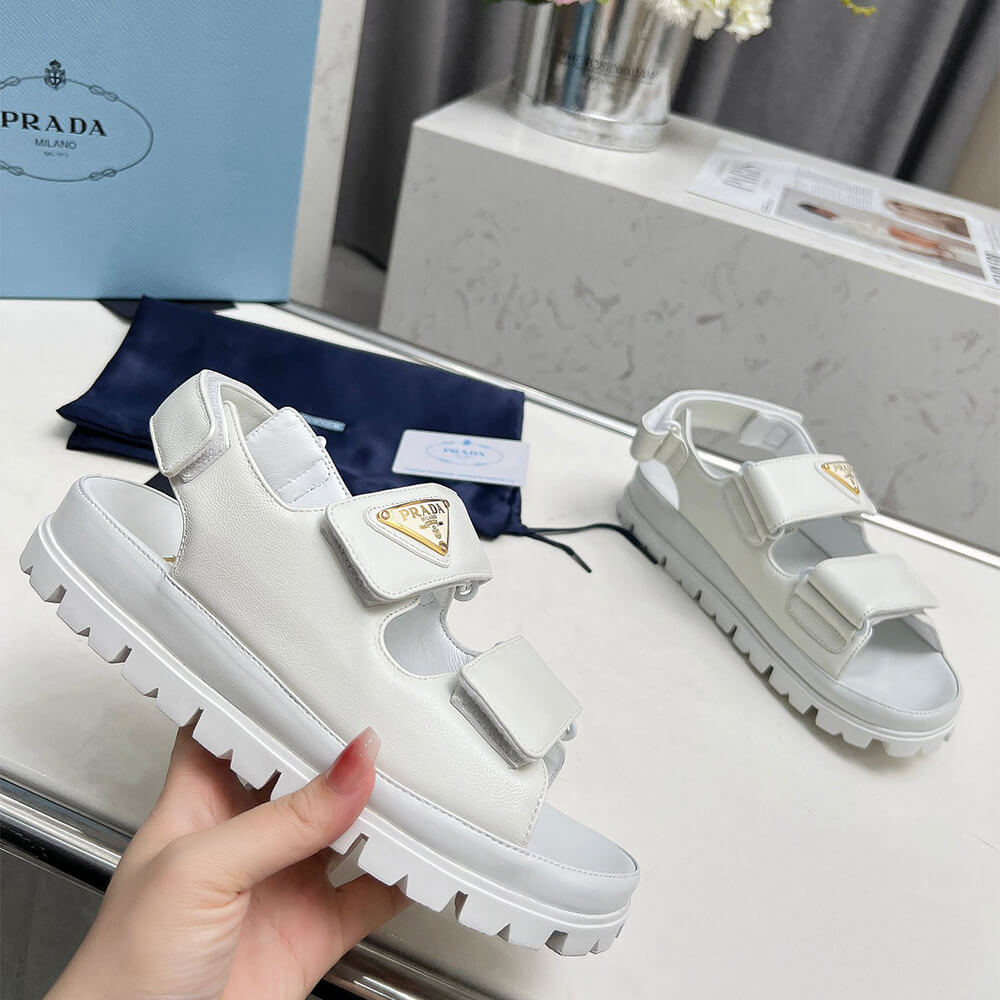 PRADA Nappa leather sandals