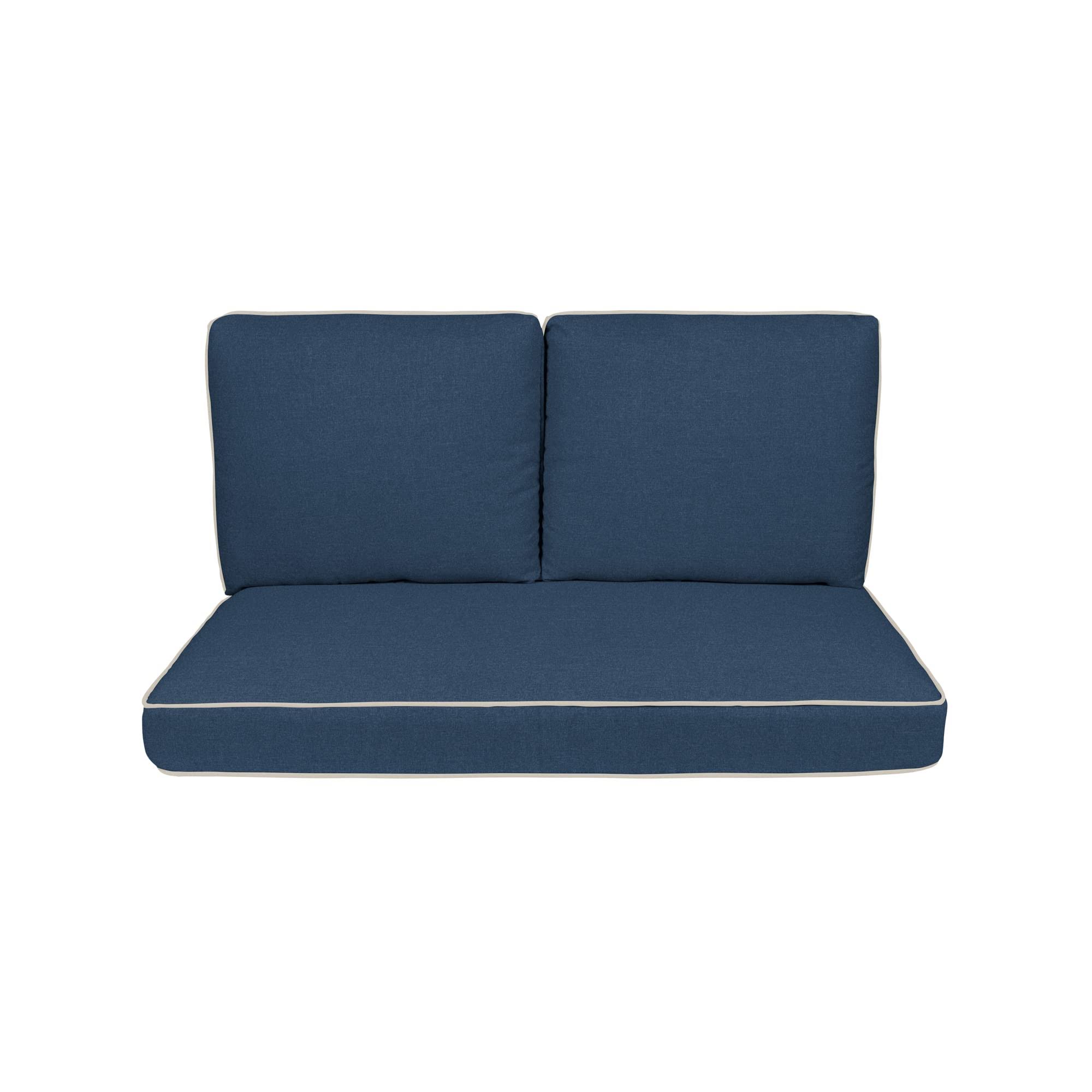 Haven Way Universal Outdoor Deep Seat Loveseat Cushion Set, Size: 46 x 26, Blue