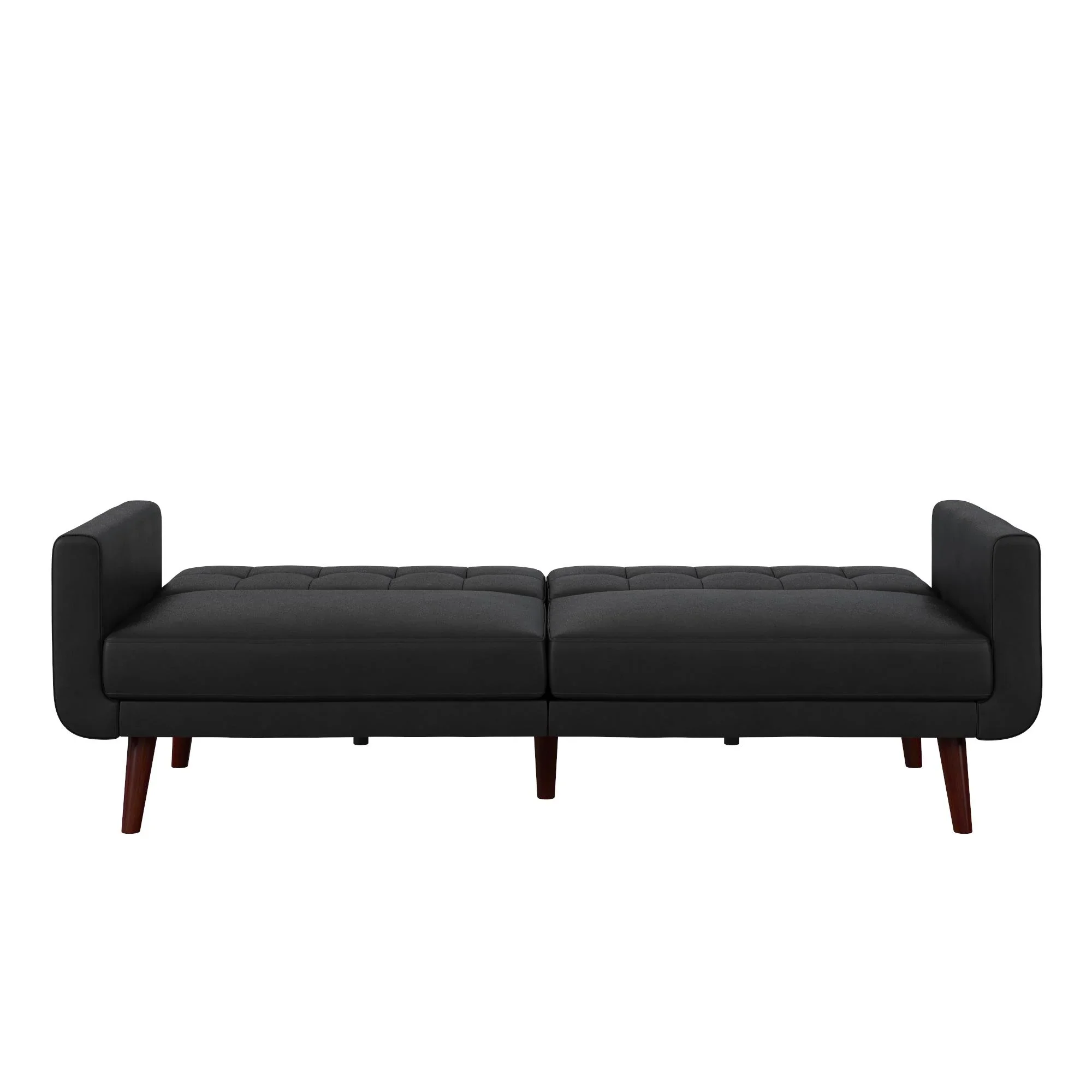 Better Homes & Gardens Nola Modern Futon, Camel Faux Leather