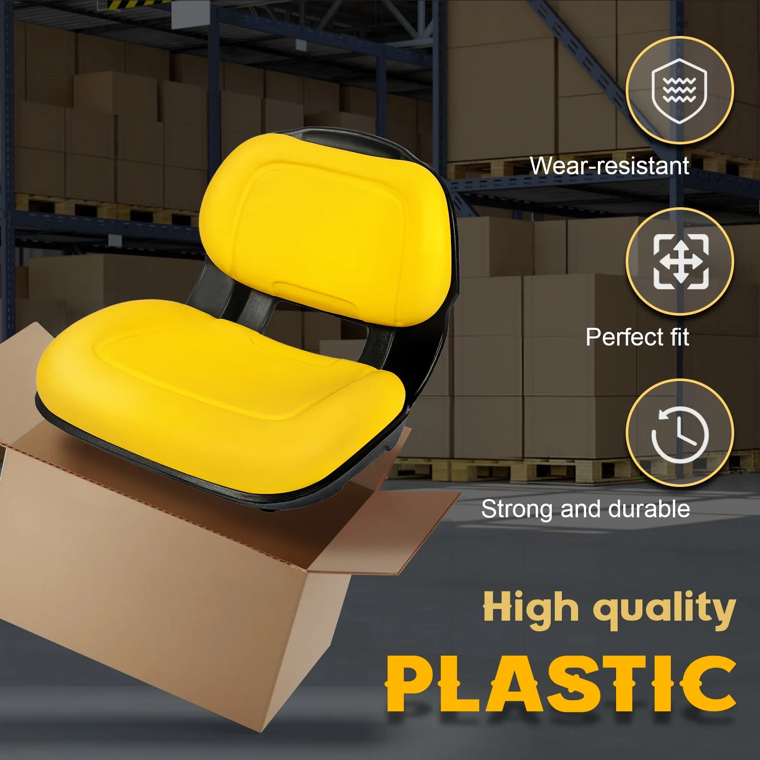 Lawn Mower Seat, Fits John Deere X300 X300R X304 X310 X320 X324 X340 X360 X500 X520 X530 - Image 3