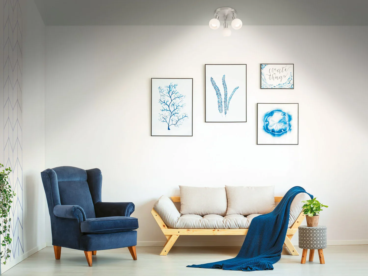 LIVARNO home Plafonnier  LED  3 spots