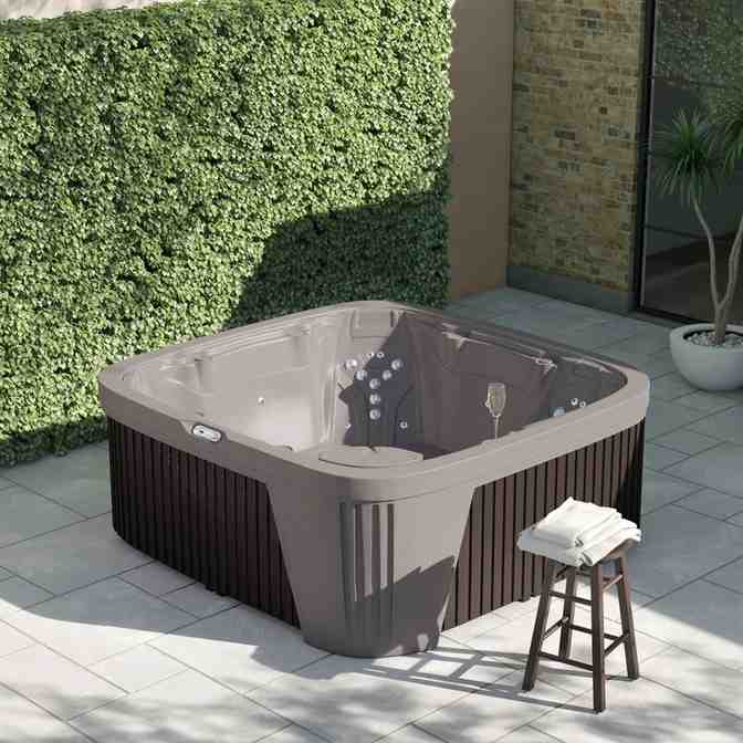 Spas Aquarest, équipés de pompes Jacuzzi, spa carré 6 places, 45 jets, prêt à l'emploi, avec ozonateur