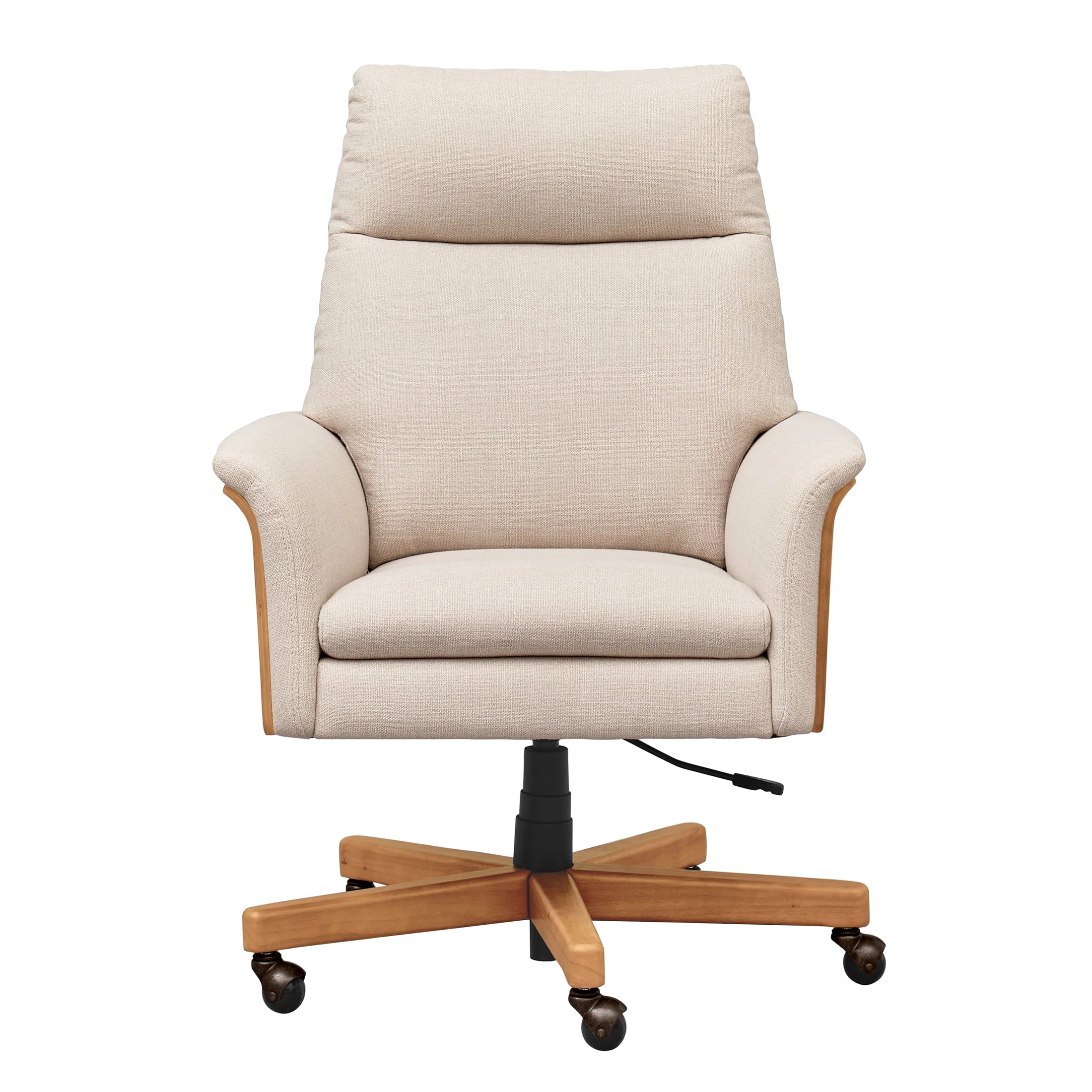 Better Homes & Gardens Juliet Tall Back Office Chair, Olive and Light Honey Finish
