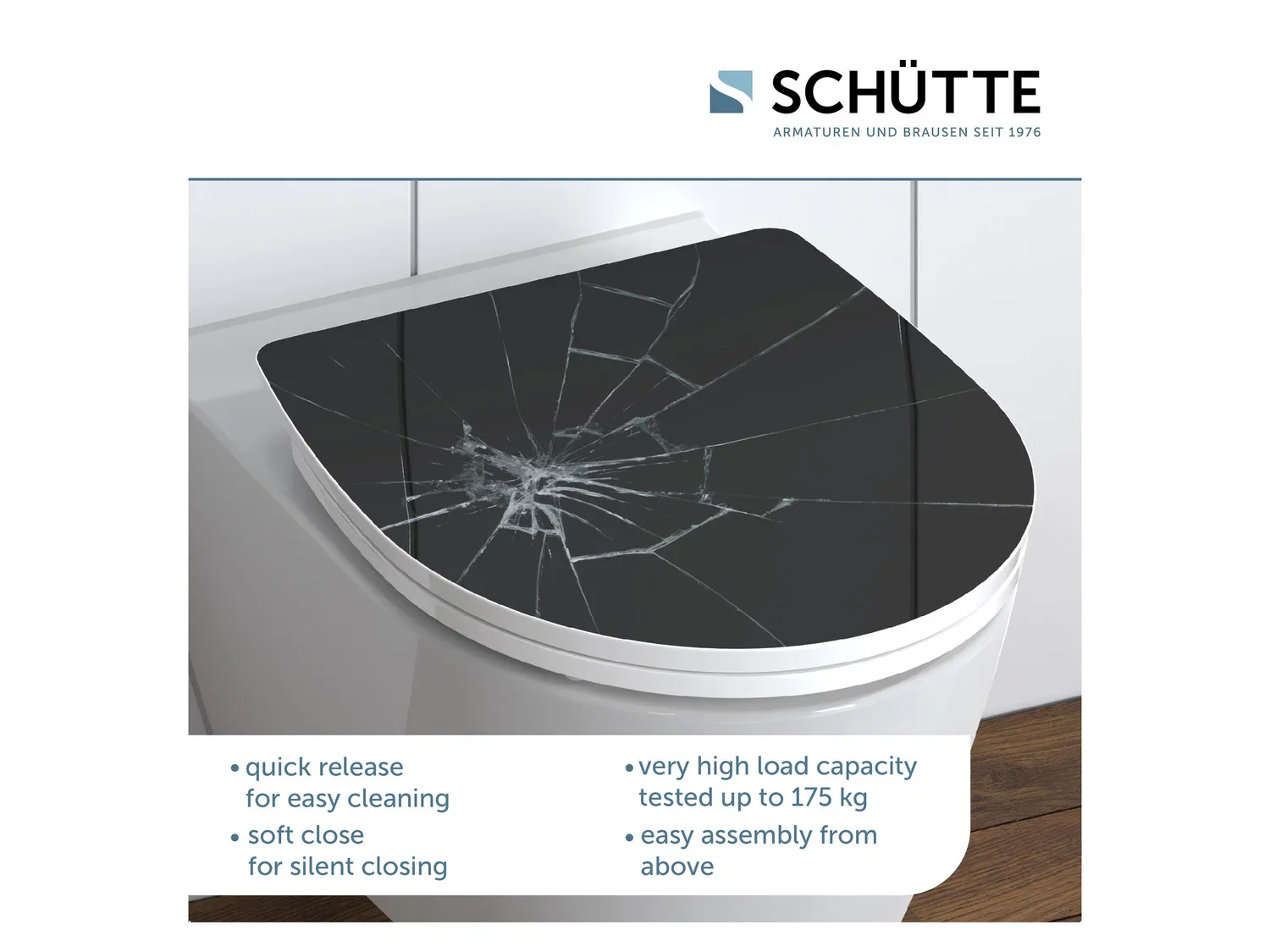 Schtte Abattant WC High Gloss, avec fermeture en douceur