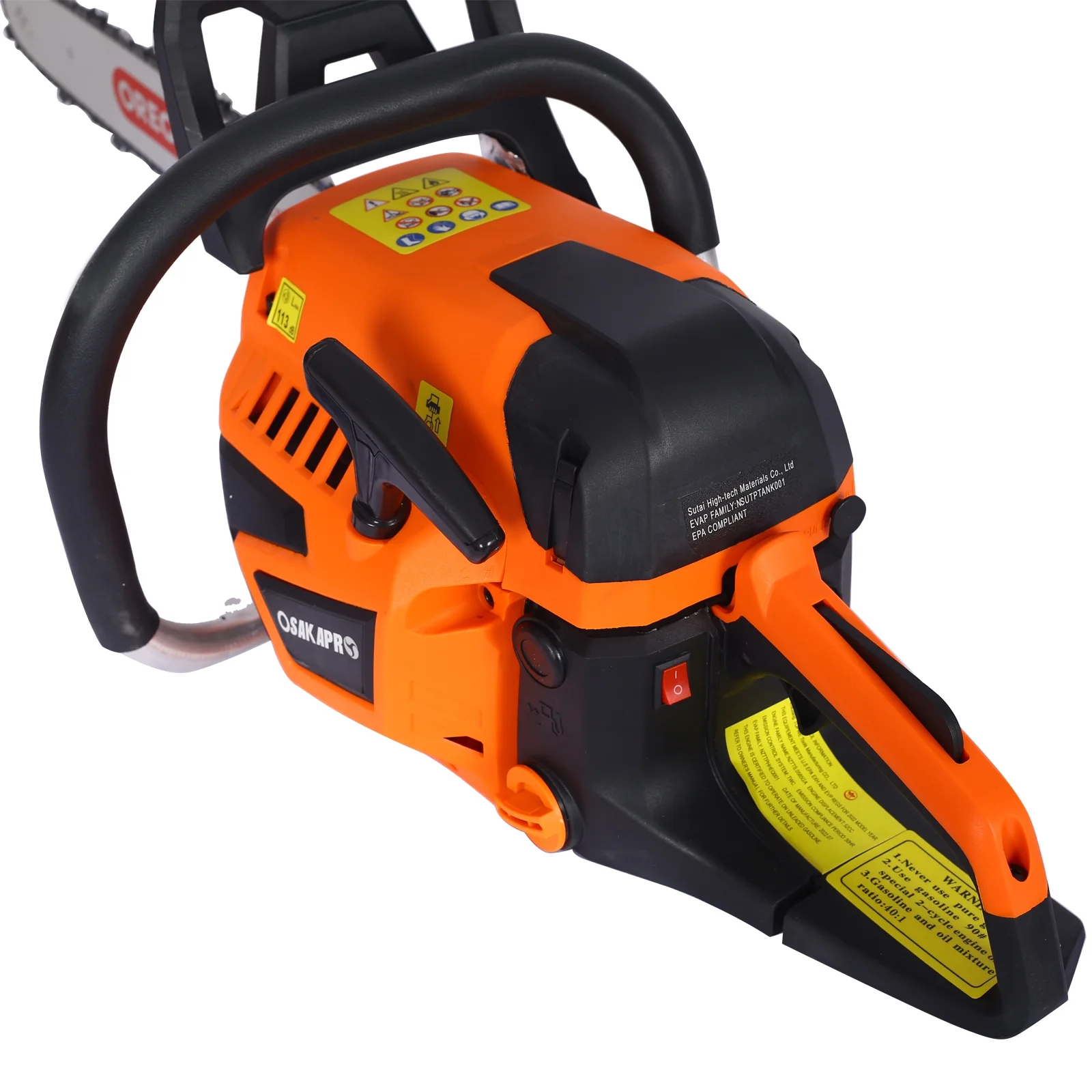 CLEARANCE! Chainsaw gas 20inch,52cc Gasoline Chain Saw for Trees,Wood Cutting 2-cycle EPA Compliant, bar(Orange) - Image 5