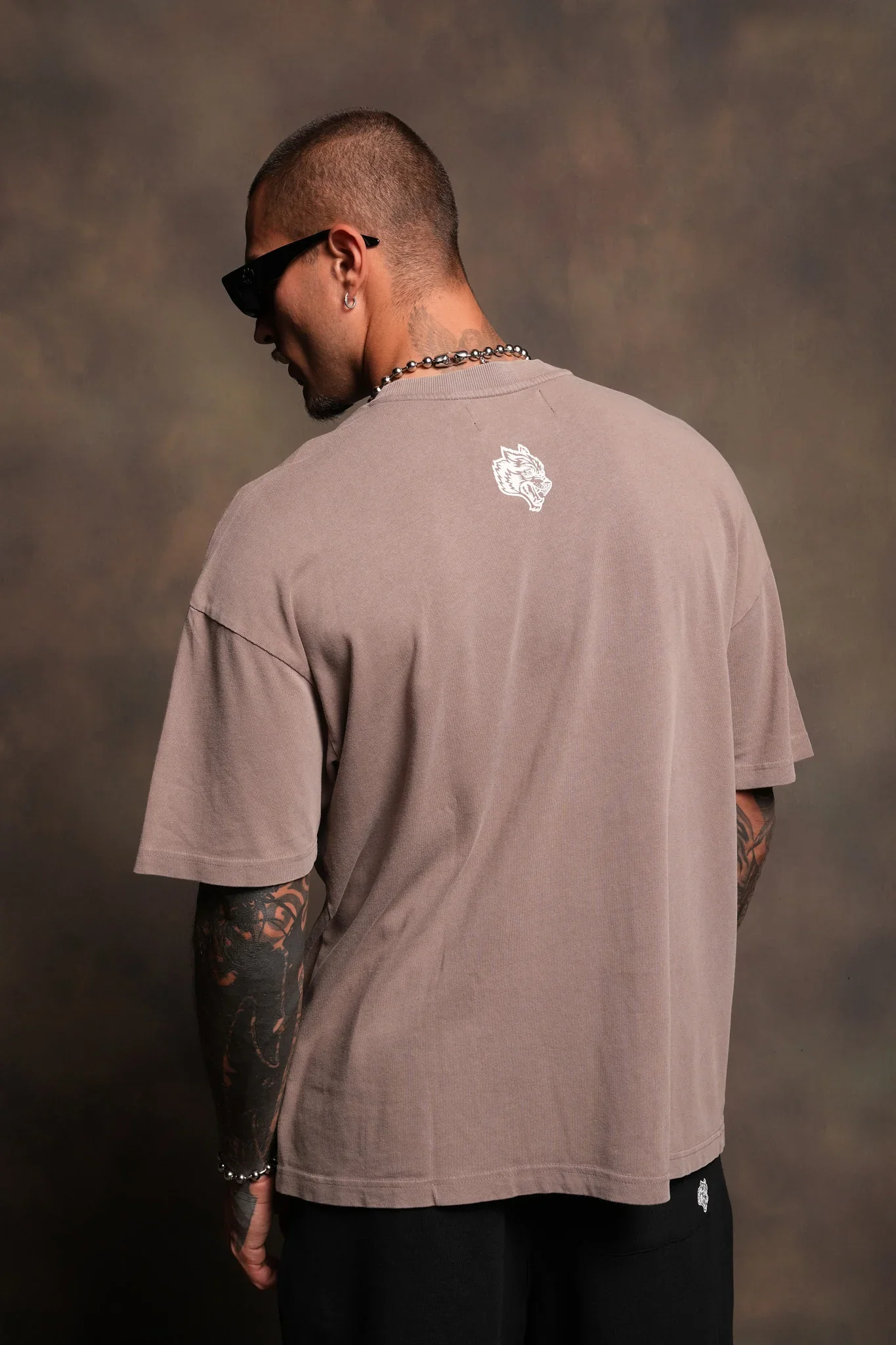 Ds Corazon Premium Oversized Tee In Mojave Brown