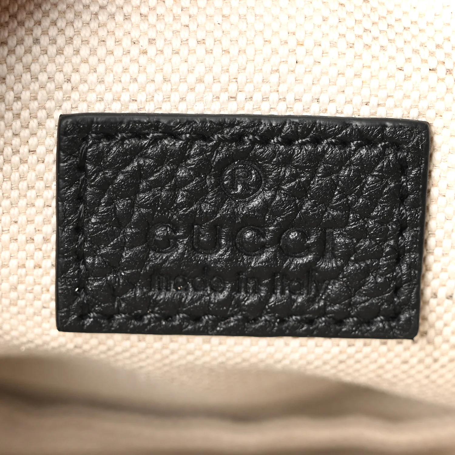 Piuma Calfskin Jumbo GG Embossed Small Belt Bag Black