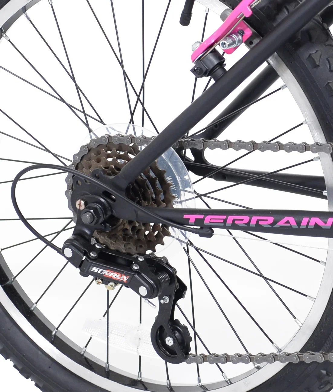 20 Kent Kobra Mountain Bicycle, Fits Rider 4'2 - 5', Black/Pink, Child, Unisex