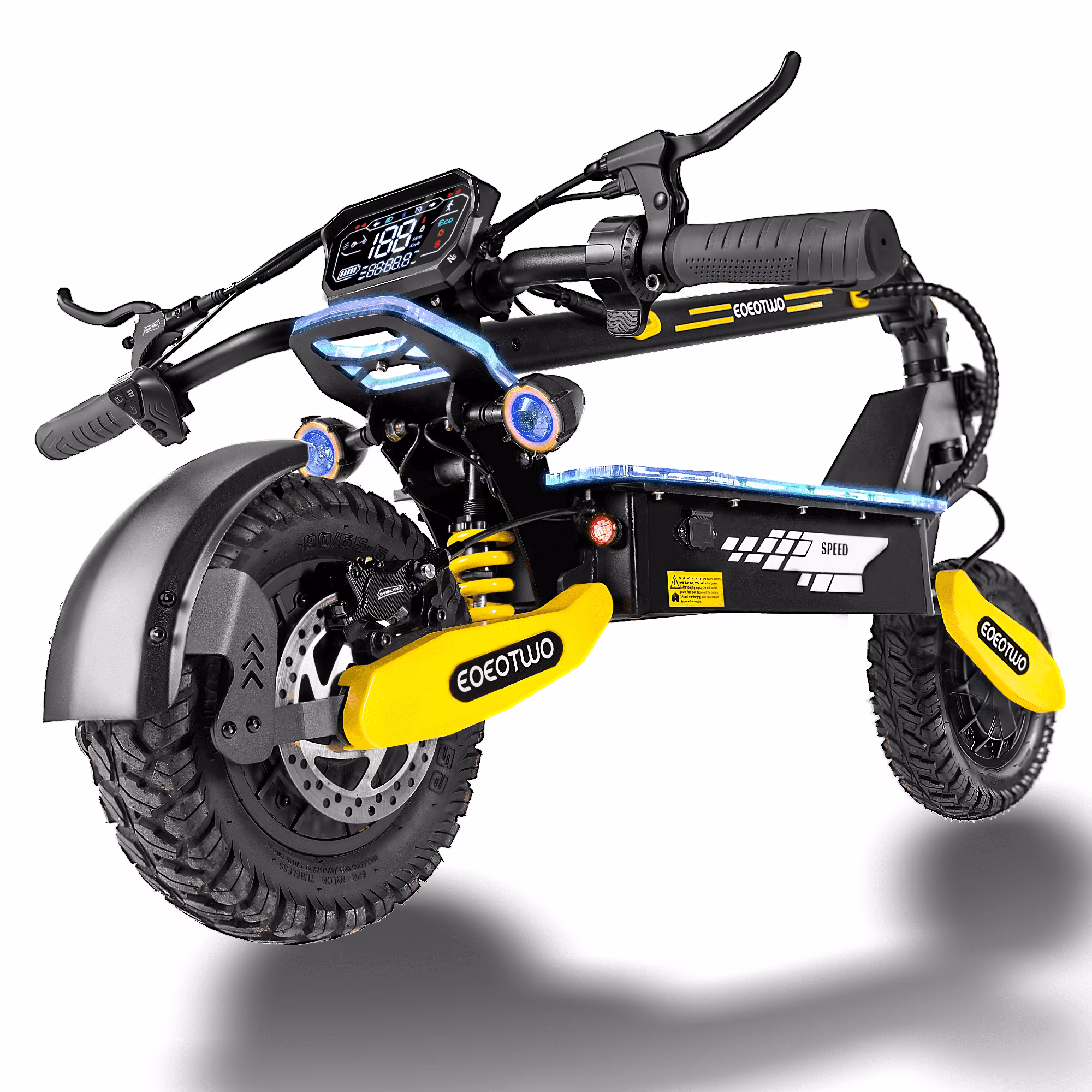 Off Road Electric Scooter for Adults, 1200W Motor Fast E Scooter, Up to 28MPH Top Speed 20Miles Long Range, 11" Off-Road Tires, 330lbs MAX Load, Foldable(GT06 48V 13AH) - Image 5